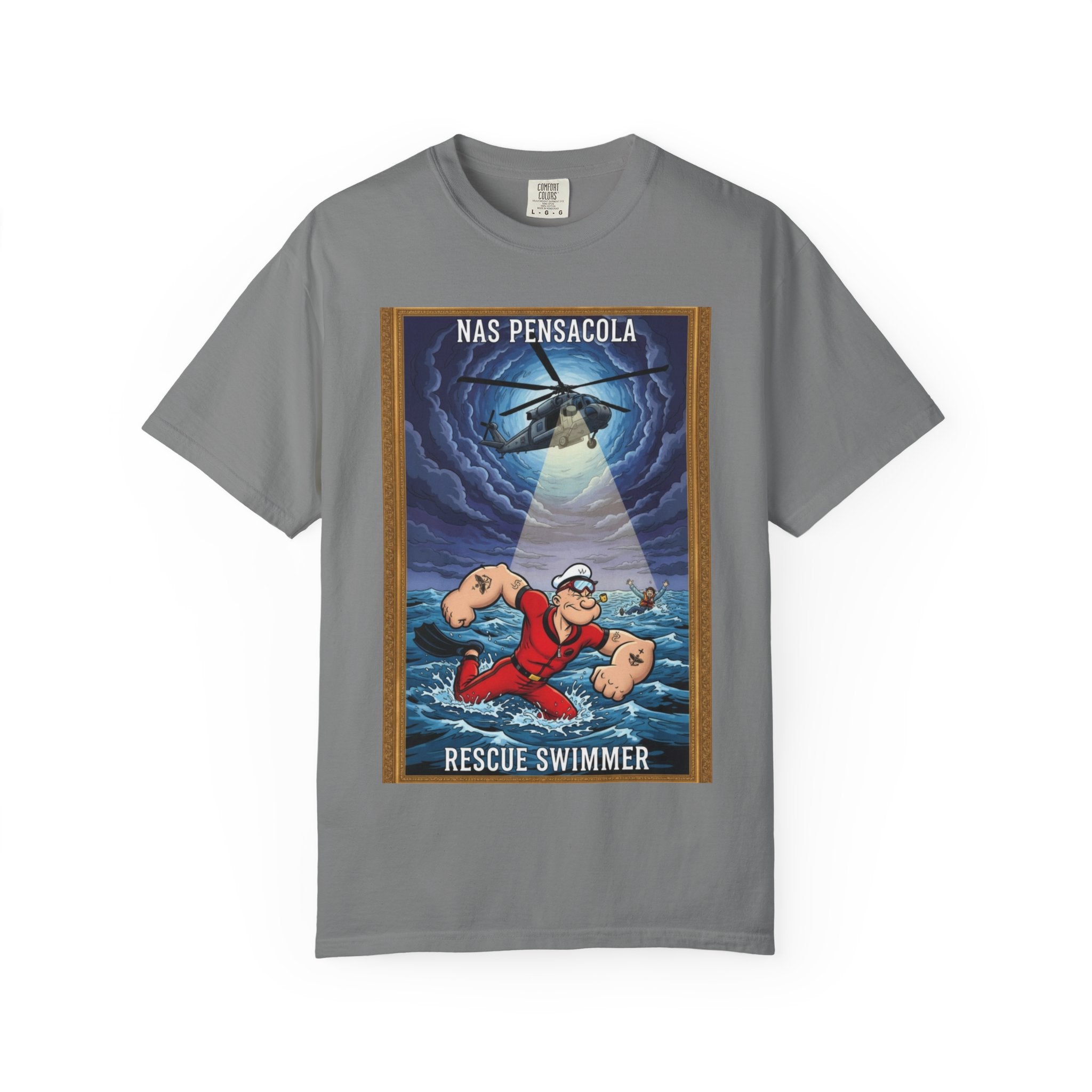 Rescue Swimmer T-Shirt — NAS Pensacola Helicopter Rescue Graphic Tee