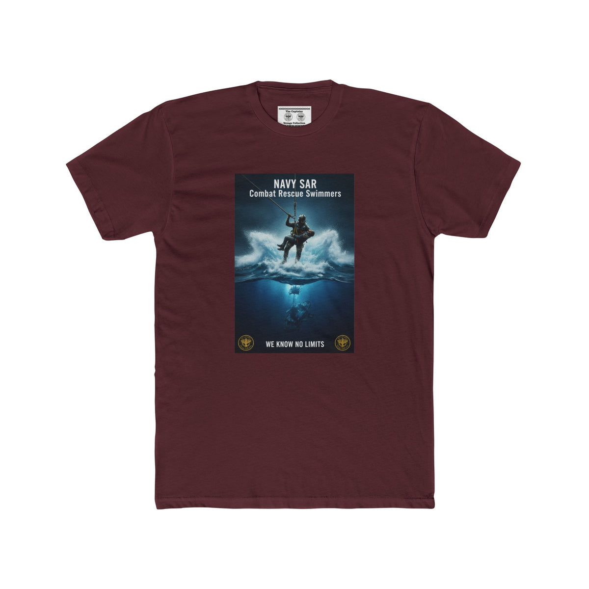Navy SAR Combat Rescue Swimmers Graphic Tee — "We Know No Limits"