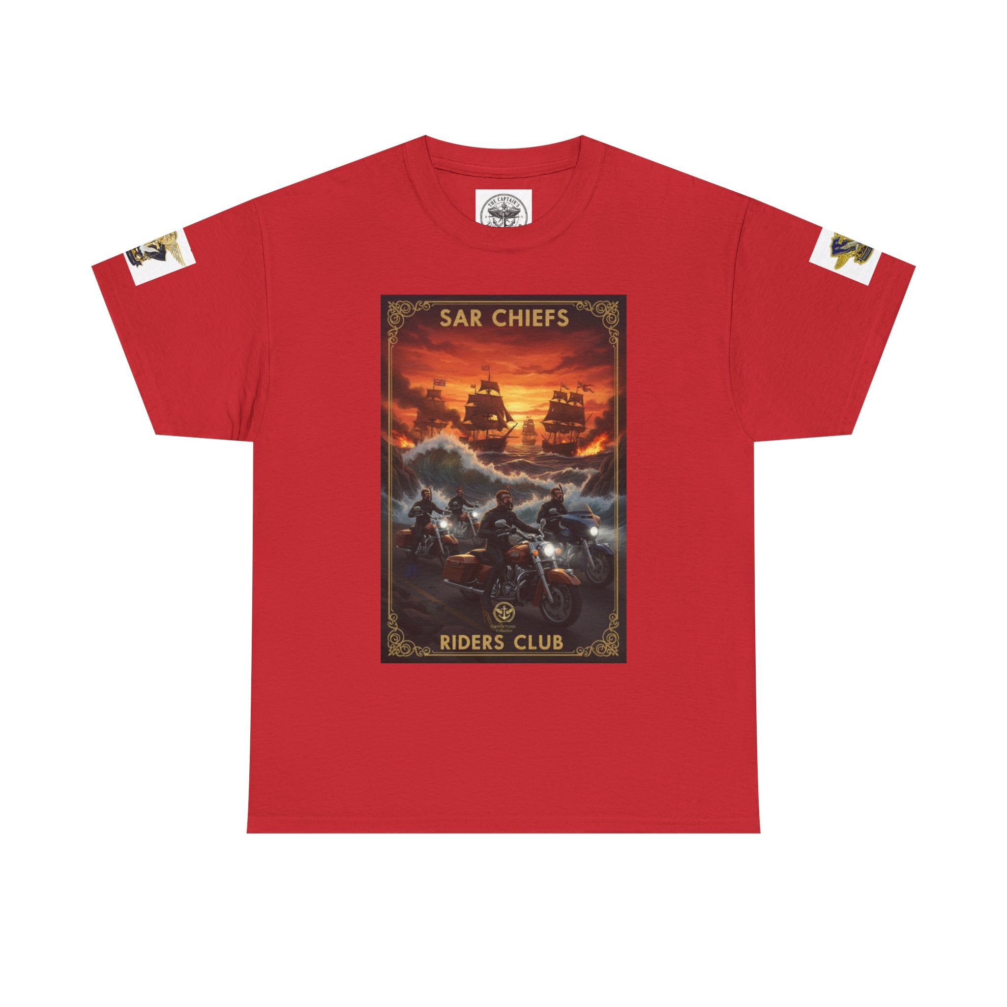 Military Rescue Riders Club T‑Shirt — SAR Chiefs Helicopter Tee