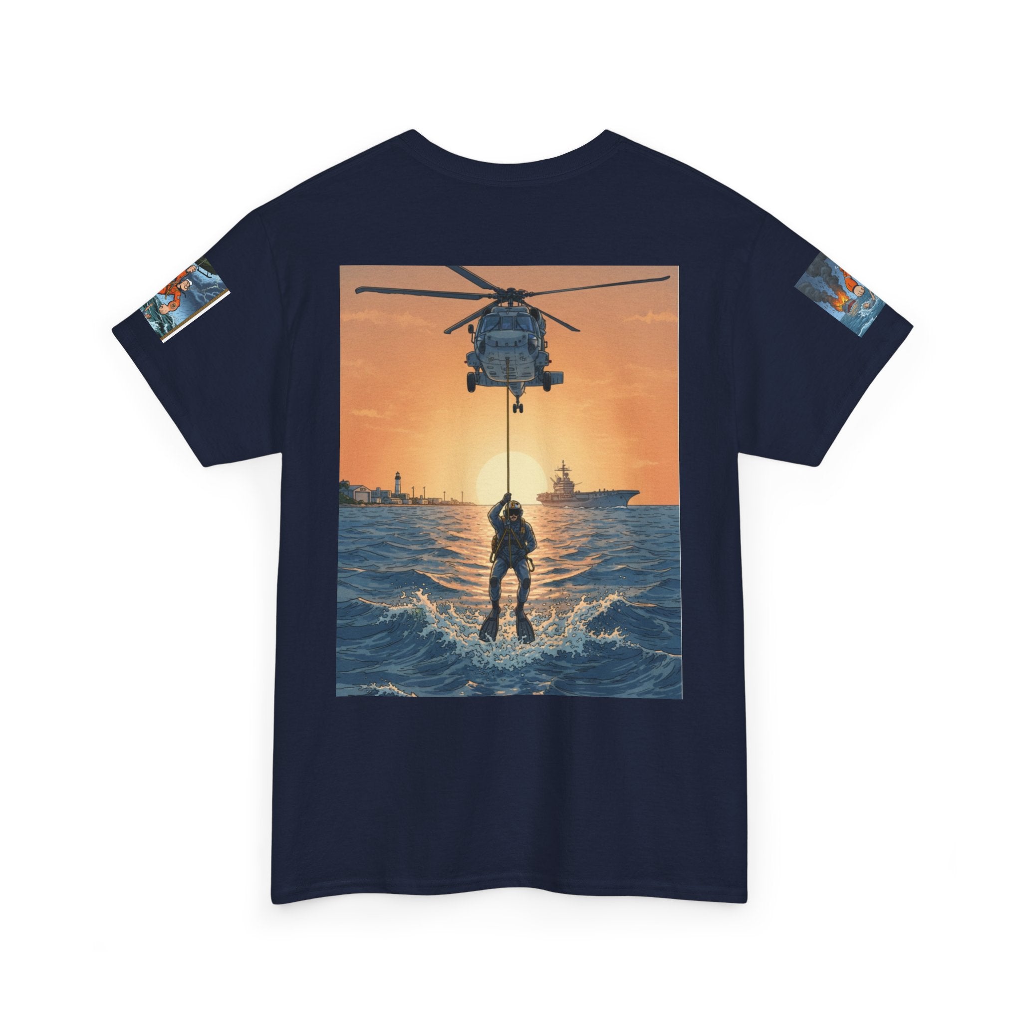 Rescue Swimmer Tee — NAS Pensacola Search & Rescue Helmet Tag T-Shirt