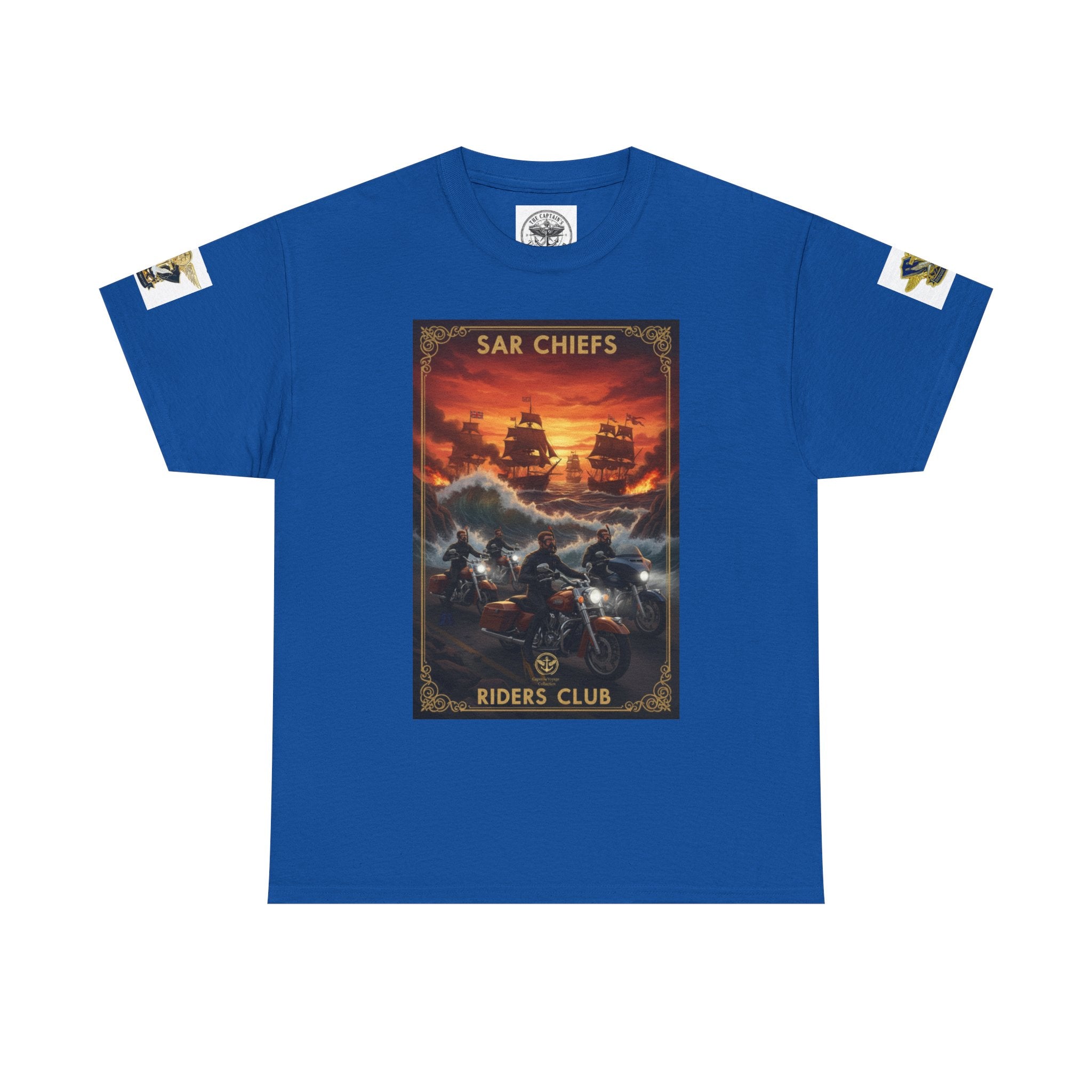 Military Rescue Riders Club T‑Shirt — SAR Chiefs Helicopter Tee