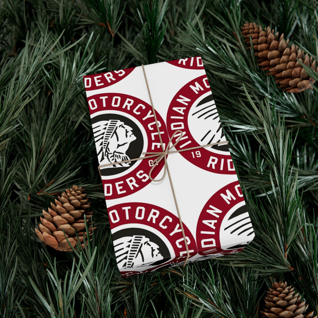Gift Wrap Paper — Vintage Motorcycle Riders Logo Wrapping Paper