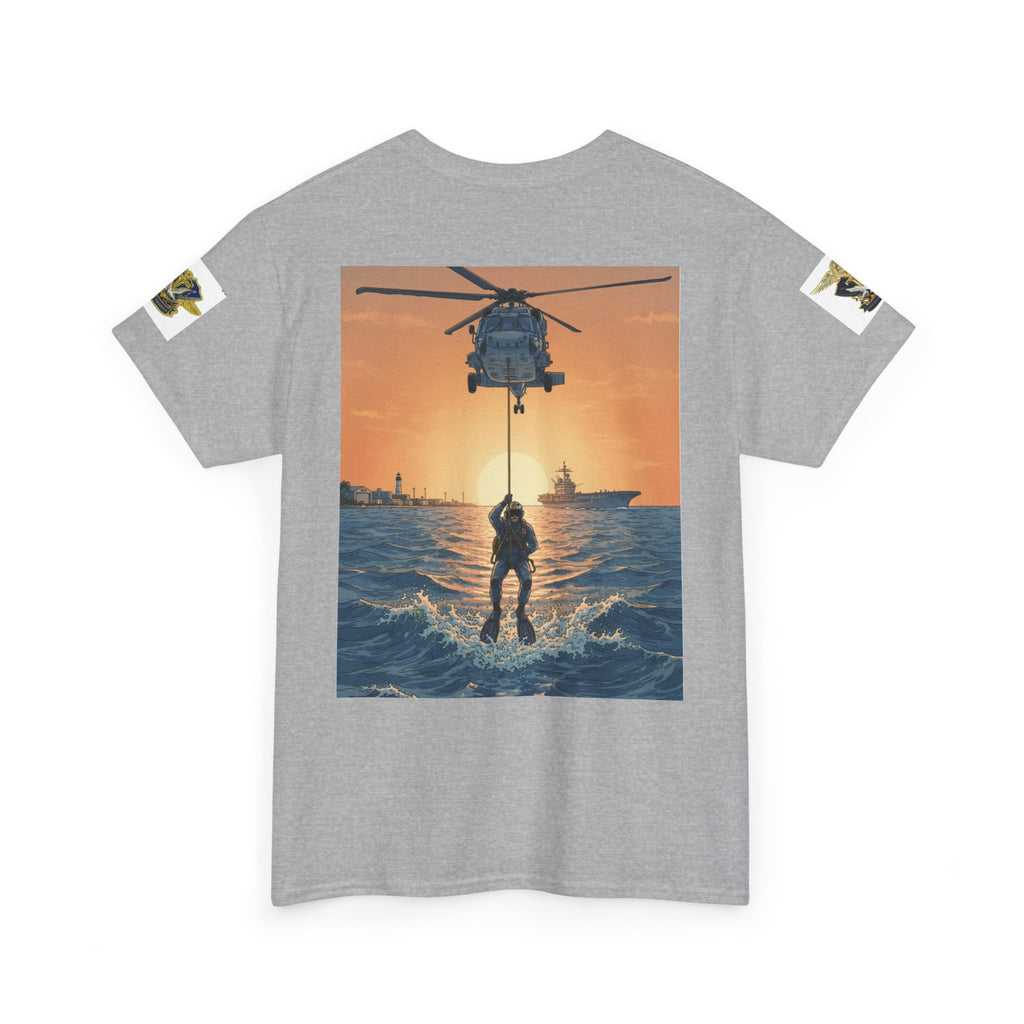 Military Rescue Riders Club T‑Shirt — SAR Chiefs Helicopter Tee