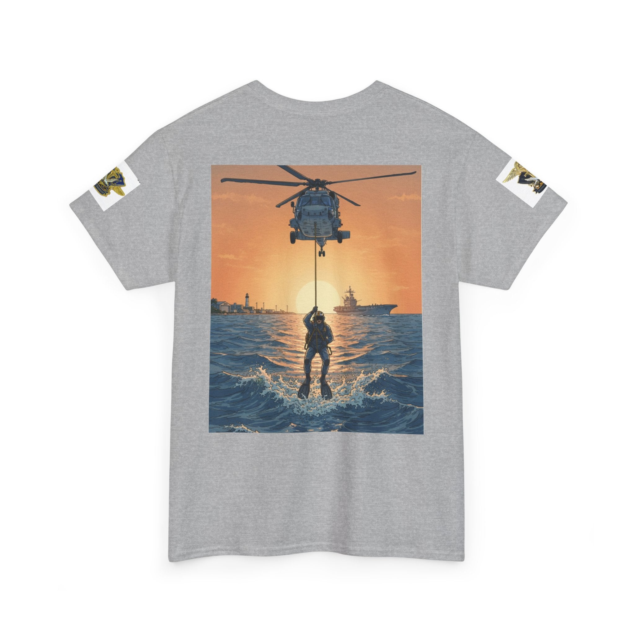 Military Rescue Riders Club T‑Shirt — SAR Chiefs Helicopter Tee