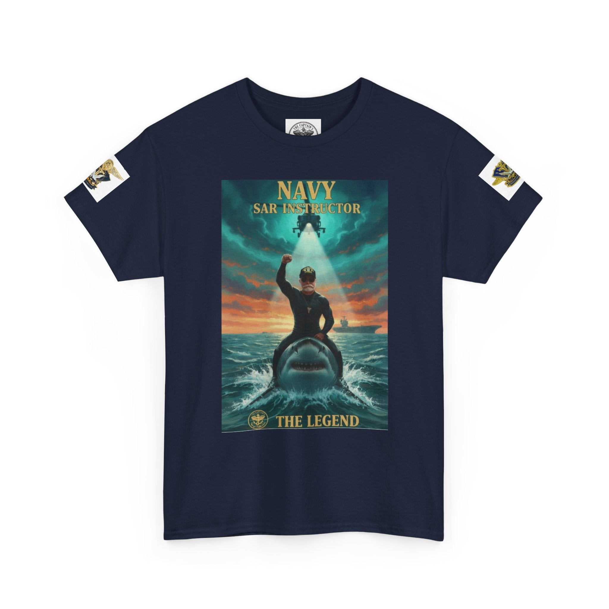 Navy SAR Helicopter Rescue Tee — "The Legend" Search & Rescue Tribute