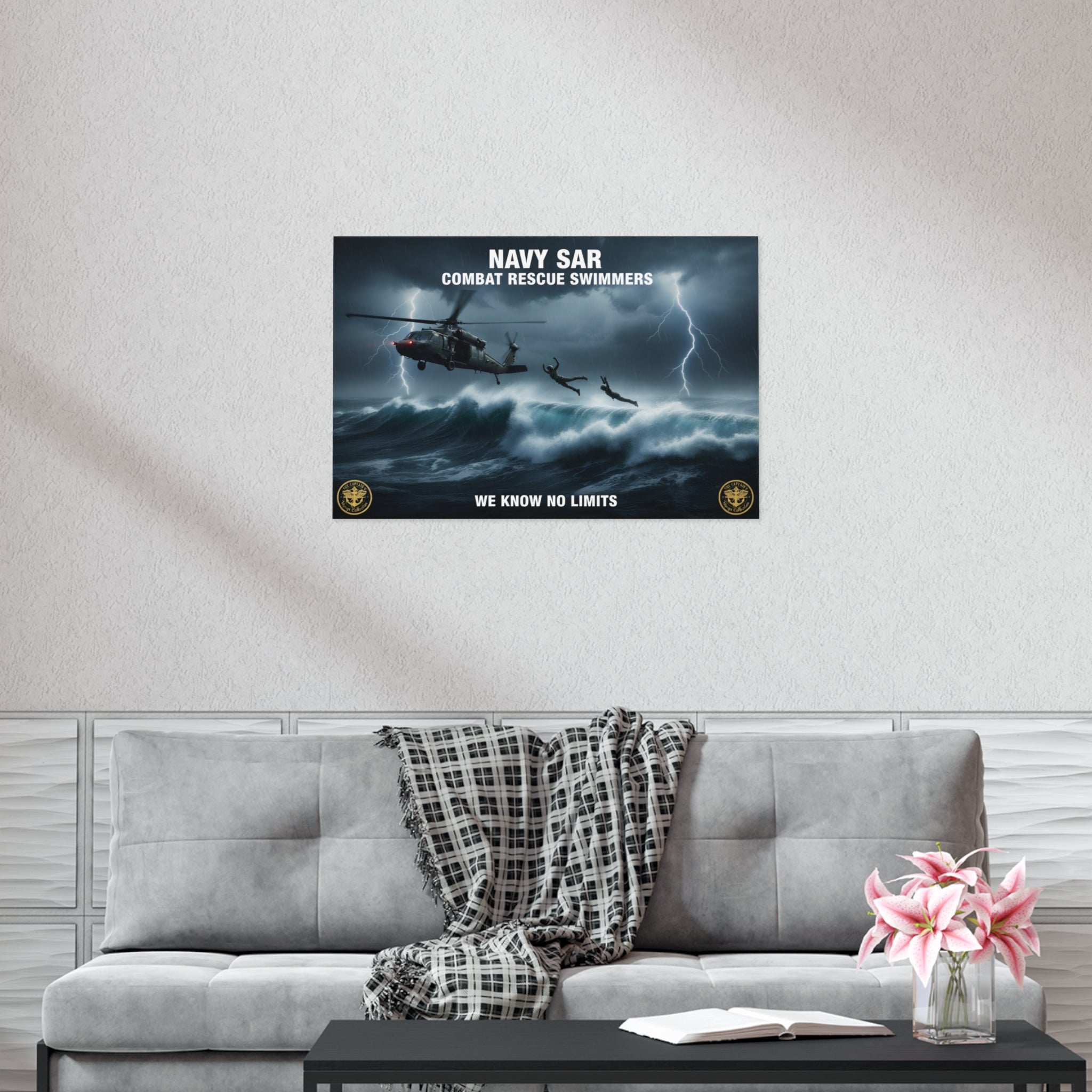 Navy SAR Combat Rescue Swimmers Poster – 'We Know No Limits'