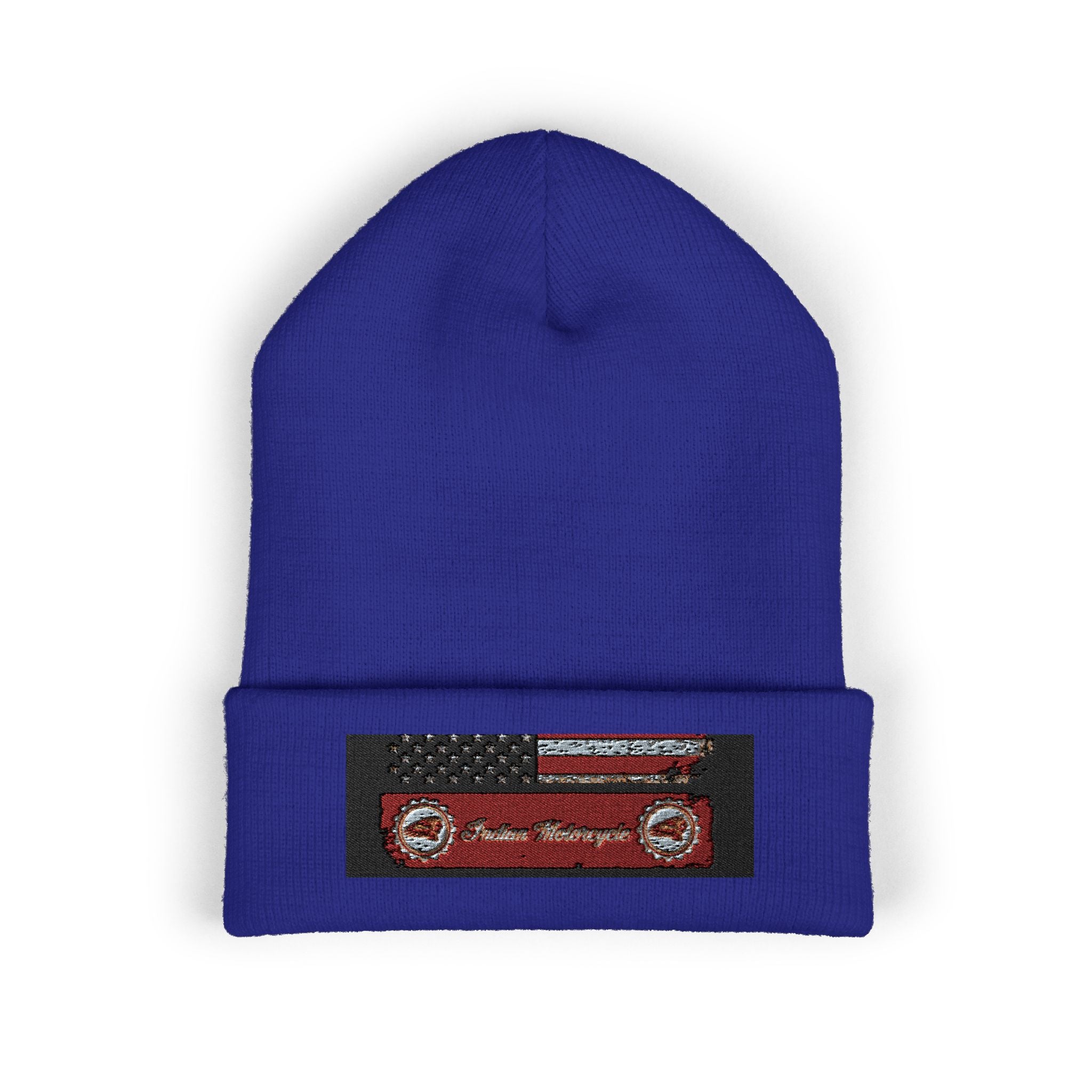 Retro Cassette Embroidered Beanie — Vintage Music Knit Hat