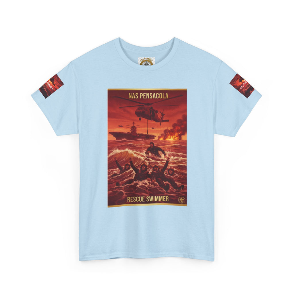 Rescue Swimmer Graphic Tee — NAS Pensacola Military Helicopter Design