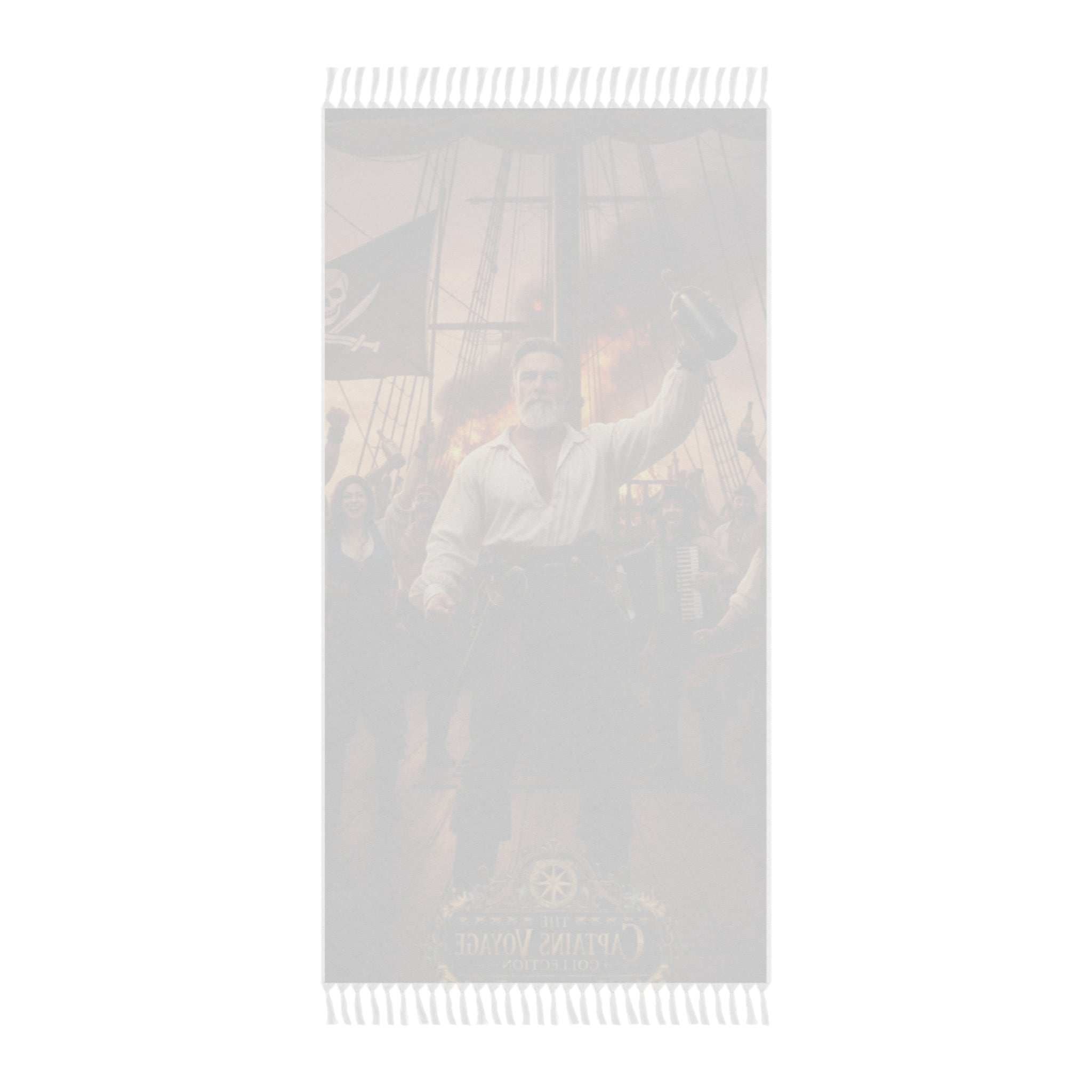 Pirate Captain Beach Towel — Boho Fringe Nautical Beach Cloth