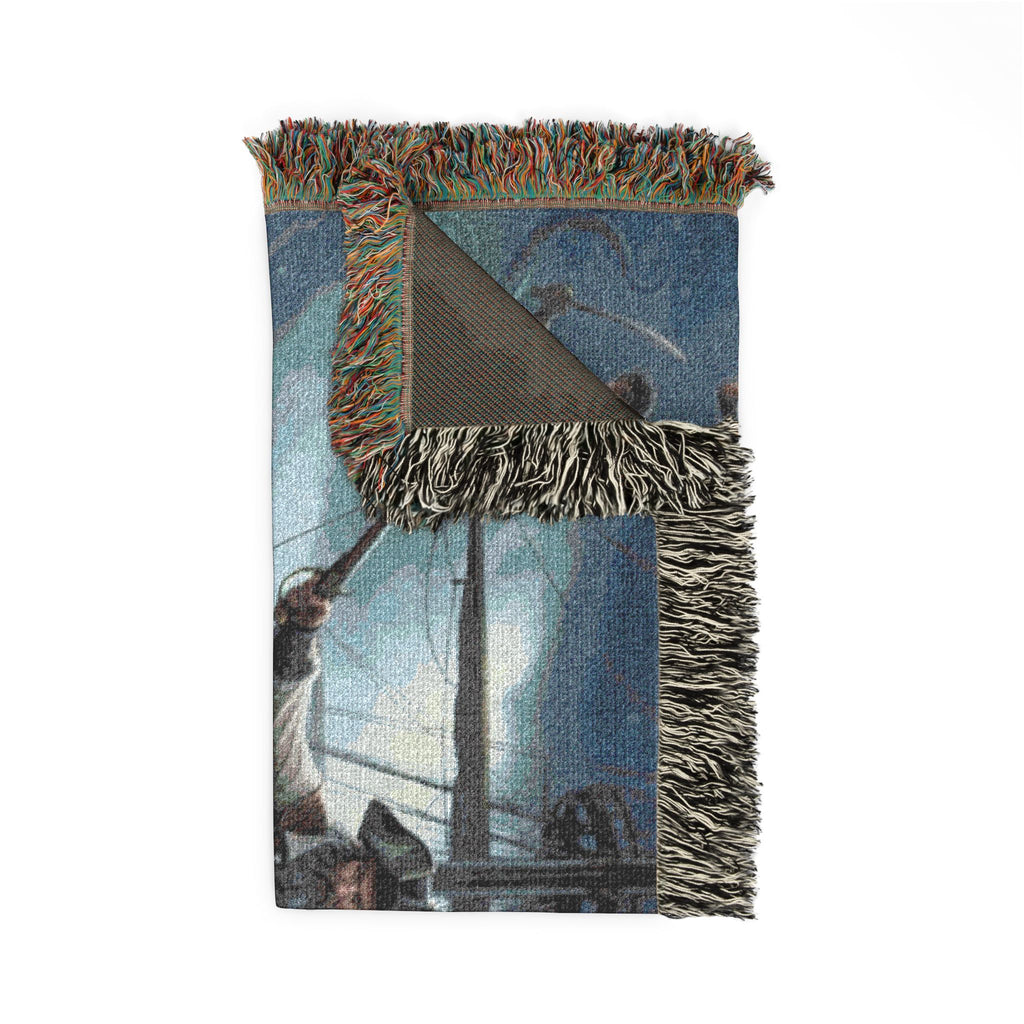 Pirate Captain Woven Blanket — Nautical Adventure Throw for Fans