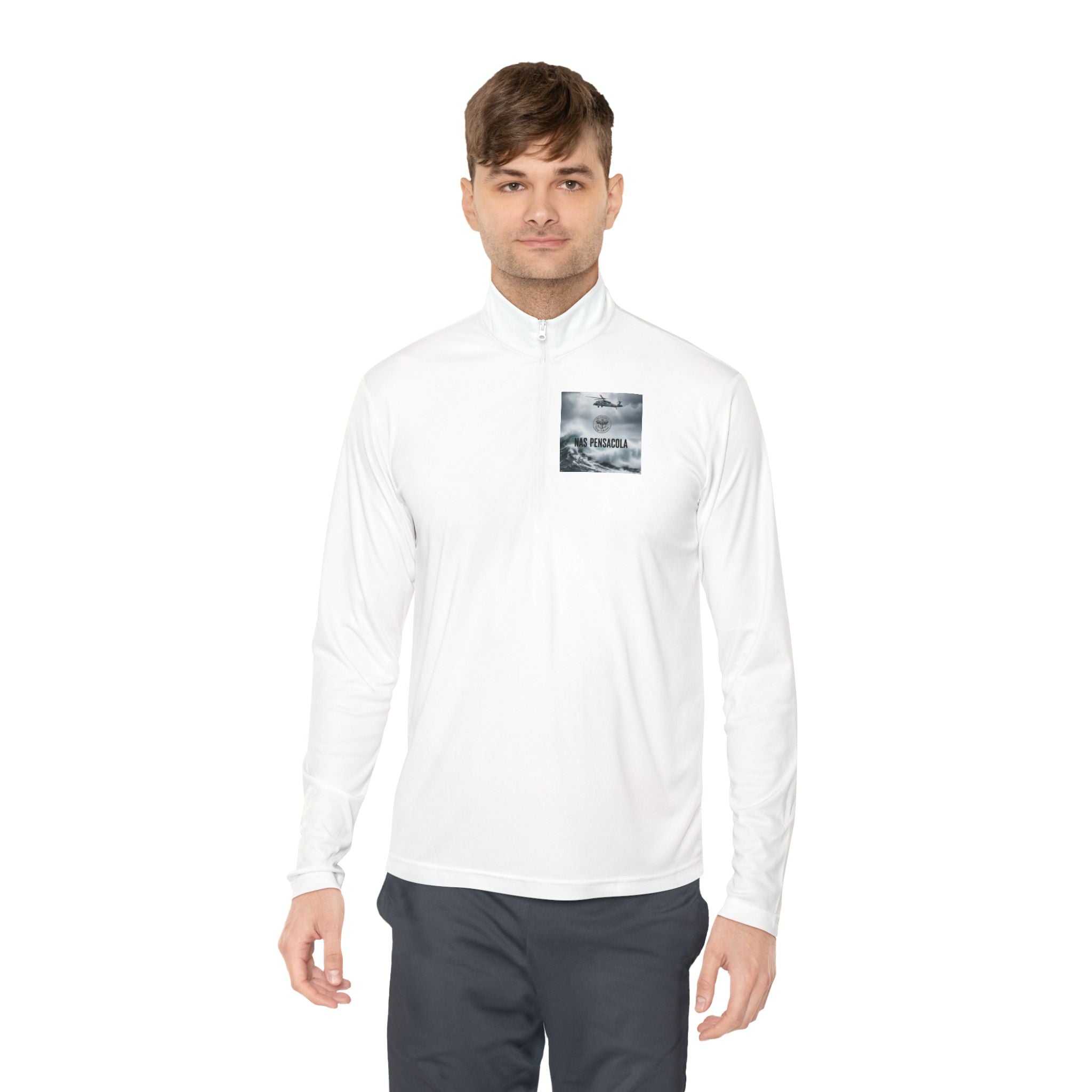 NAS Pensacola Military Rescue Quarter-Zip Pullover