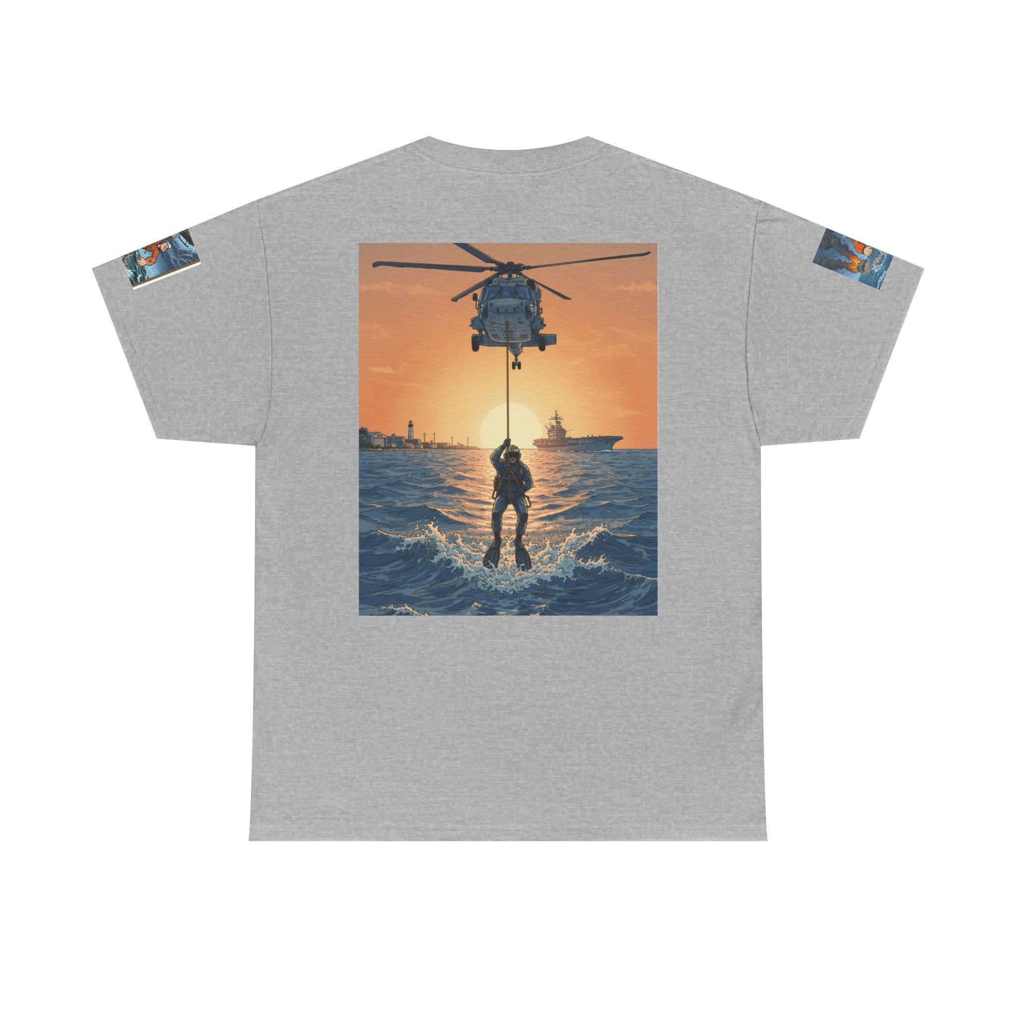 Rescue Swimmer Tee — NAS Pensacola Search & Rescue Helmet Tag T-Shirt