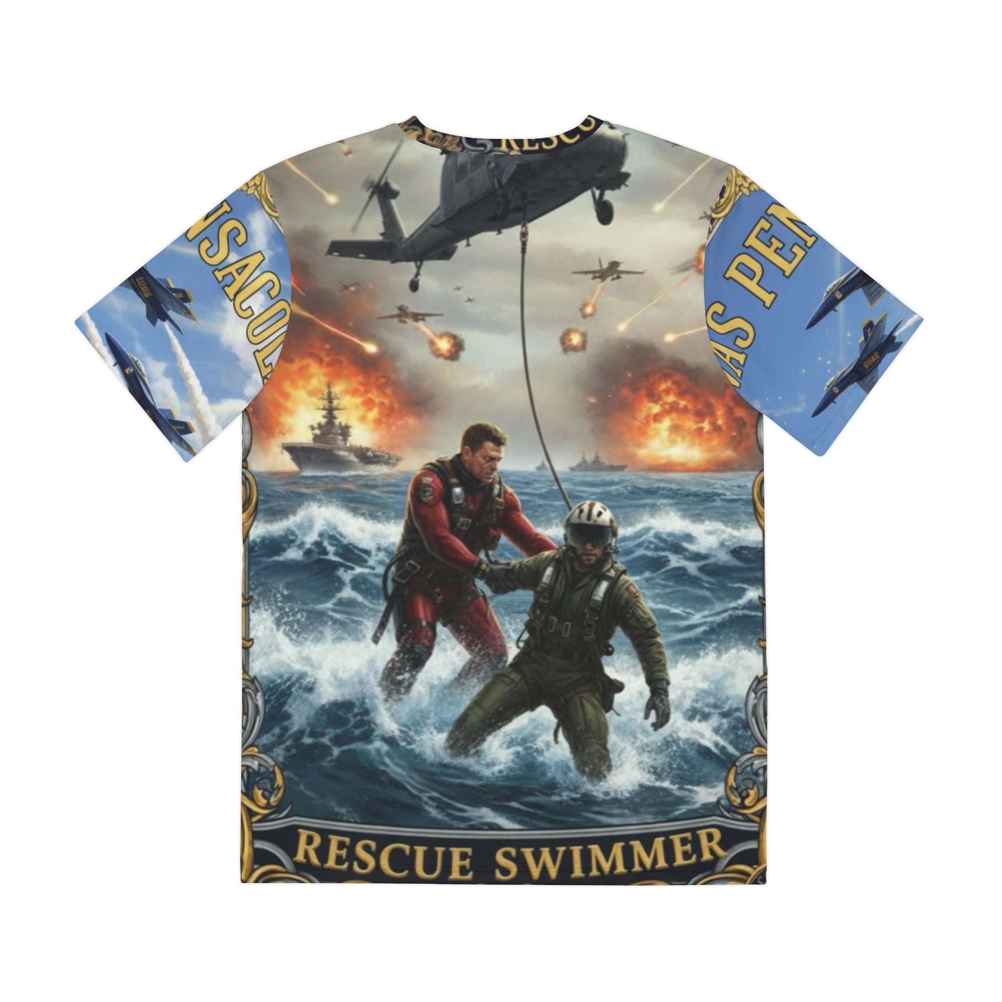Rescue Swimmer Graphic Tee — Military Search & Rescue All-Over Print