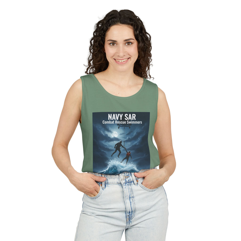 Navy SAR Tank Top — "We Know No Limits" Combat Rescue Swimmers