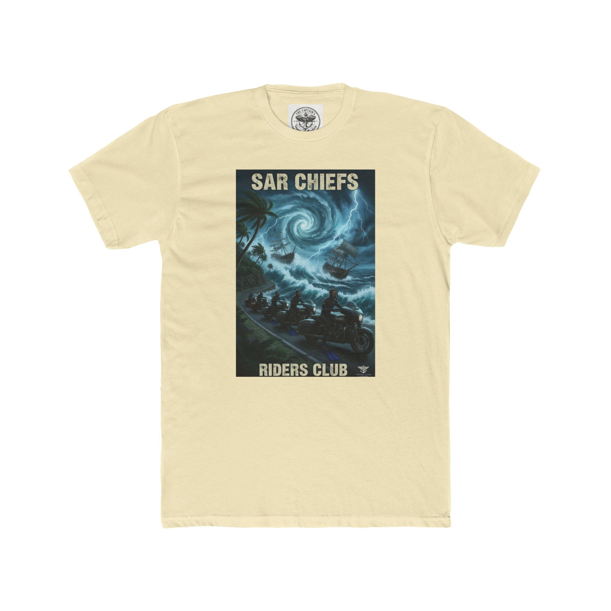 Surf Chiefs Riders Club Tee — Vintage Stormy Wave Surfing Graphic T-Shirt