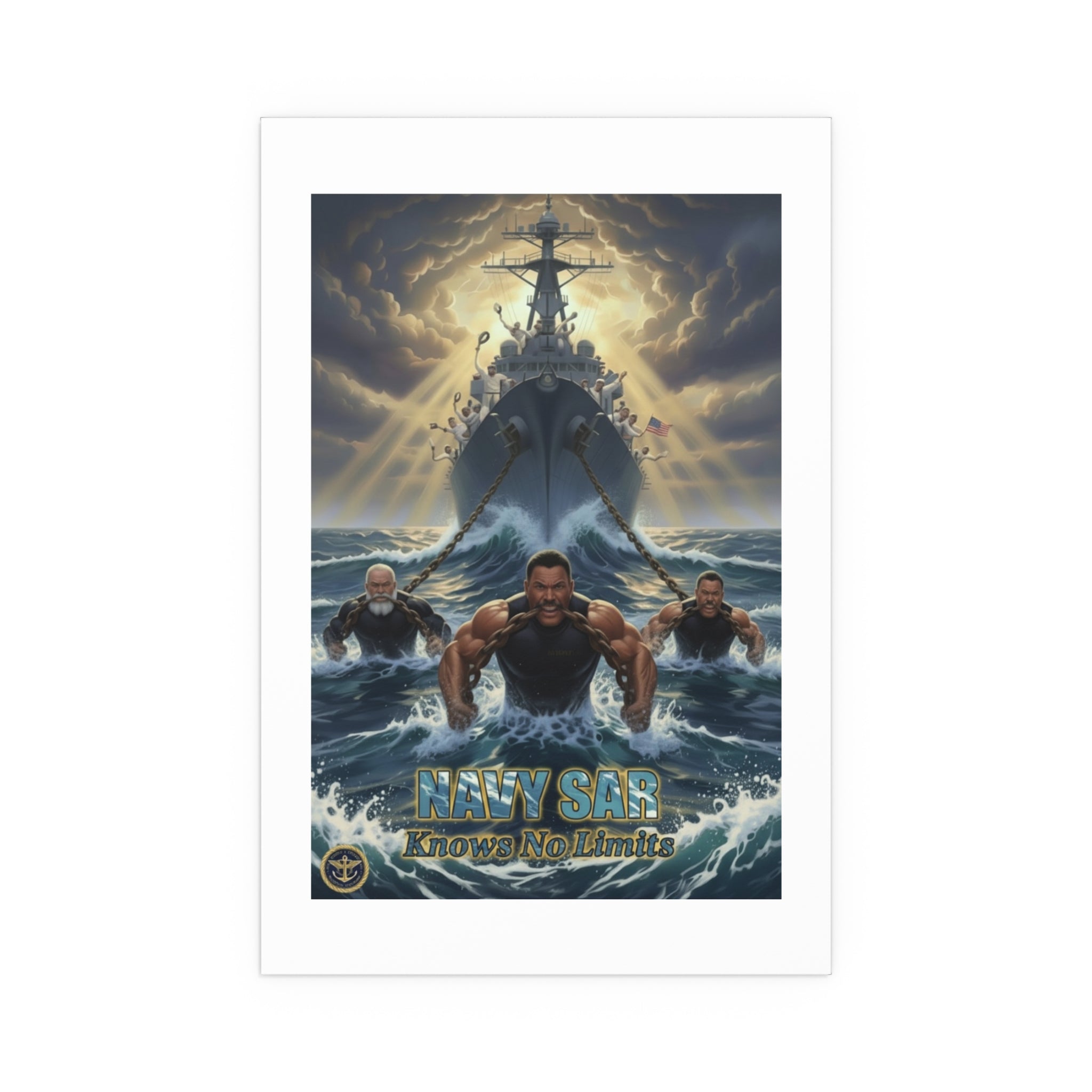 Navy SEALs Silk Poster — 'Nothing Is Impossible' Military Wall Art (Indoor/Outdoor)