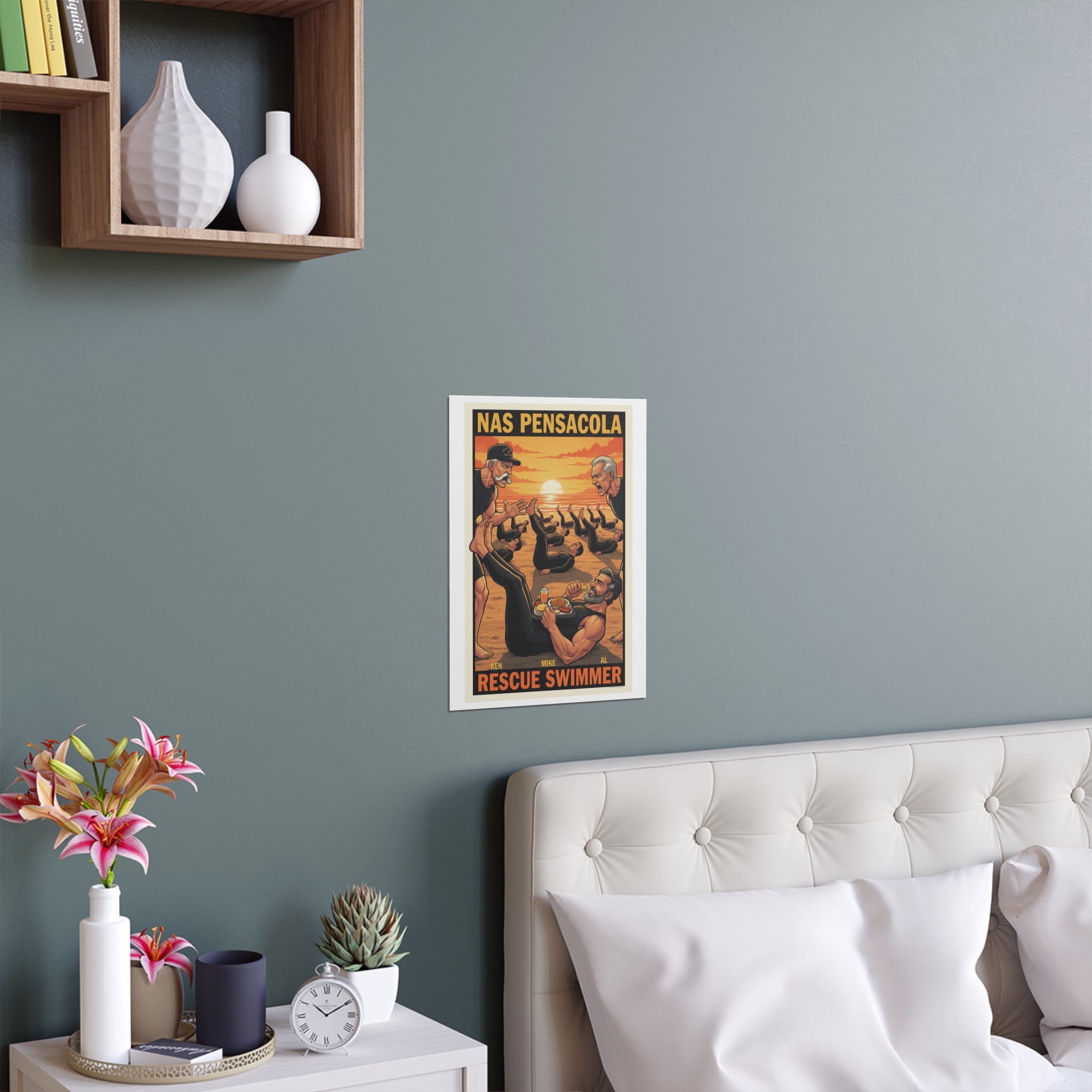 Helicopter Rescue Silk Poster — Search & Rescue Wall Art (Indoor/Outdoor)