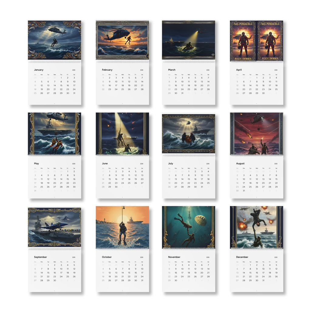 Rescue Heroes 2026 Wall Calendar
