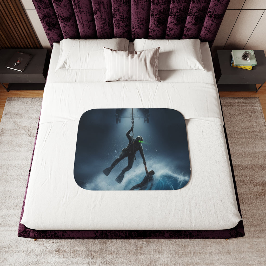 Sherpa Blanket — Rescue Diver Helicopter Search & Sea Rescue Throw