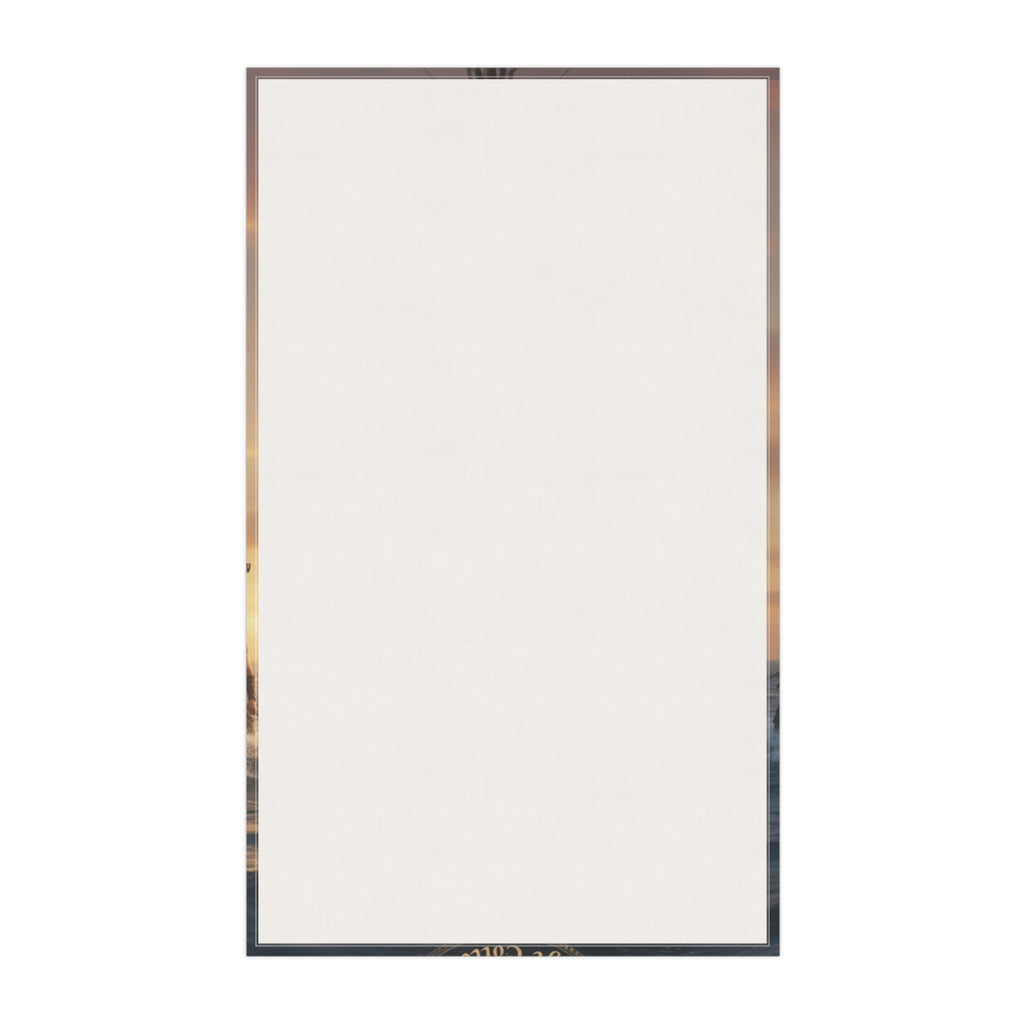 Pirate Ship Tea Towel — Vintage Maritime Captain Kitchen Towel