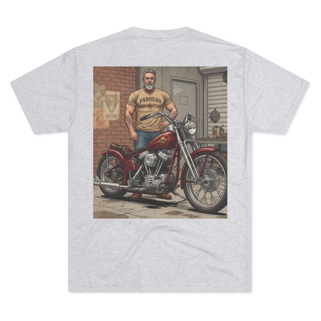 Vintage Biker Garage Tee — 'Somewhere' Motorcycle Illustration T-Shirt