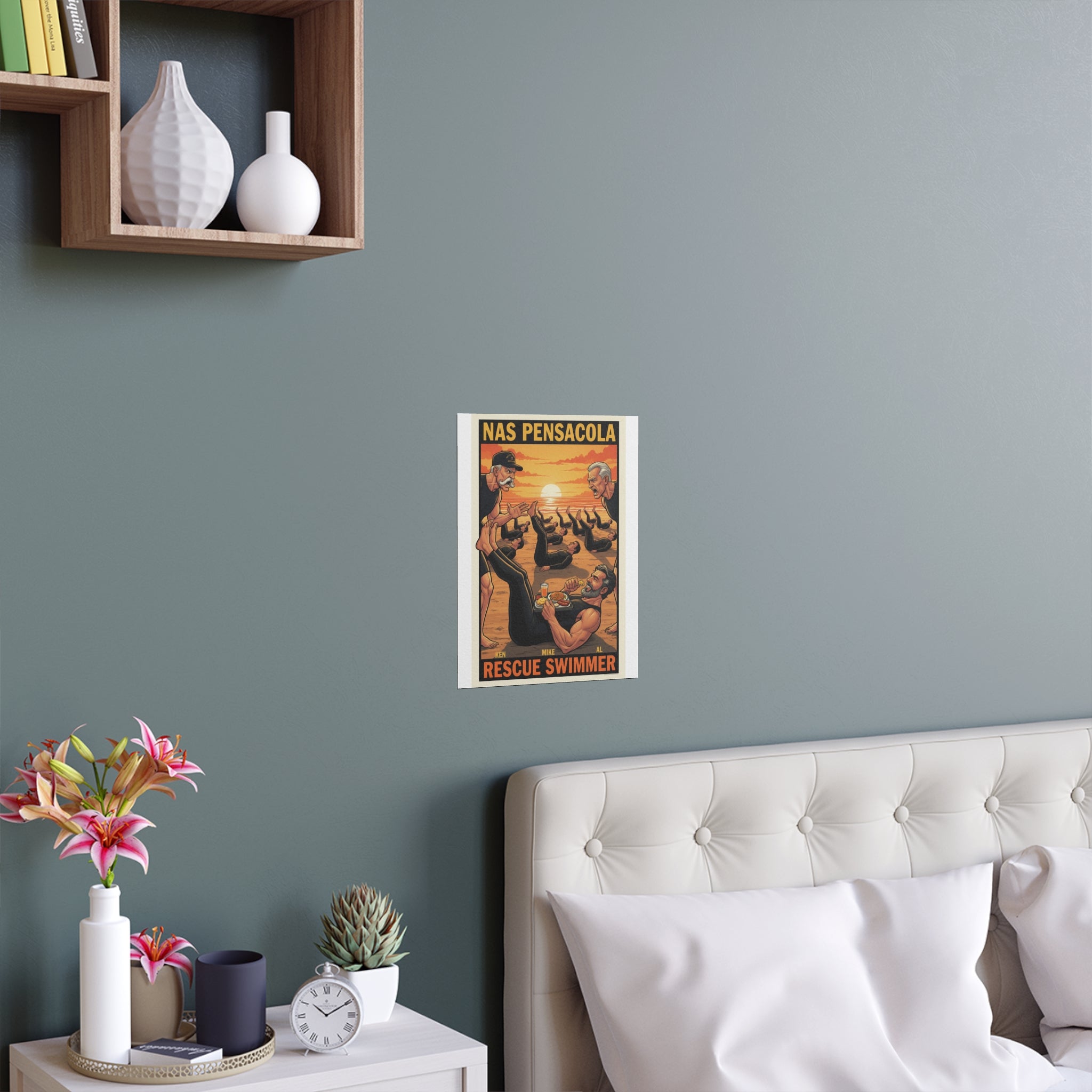 Helicopter Rescue Silk Poster — Search & Rescue Wall Art (Indoor/Outdoor)