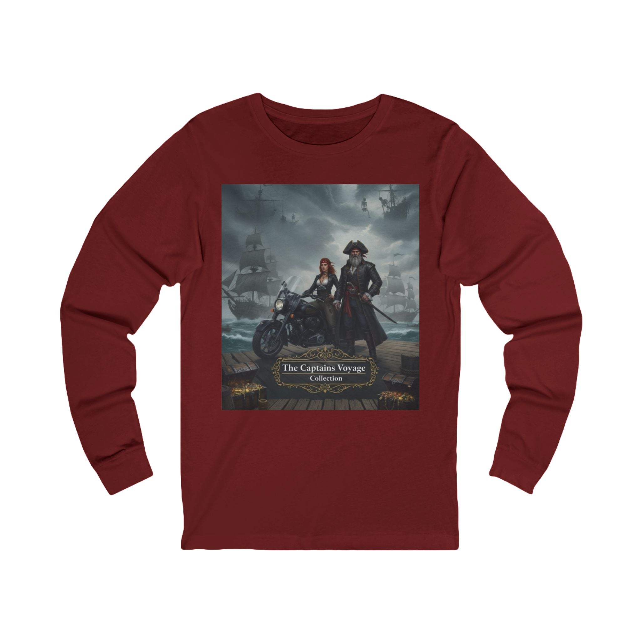 Pirate Crew Long Sleeve Tee - The Lantern Thieves Ship Design