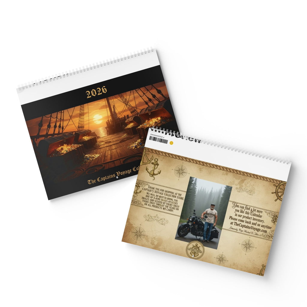 Pirate Adventure 2026 Wall Calendar — Vintage Sailing & Swashbucklers