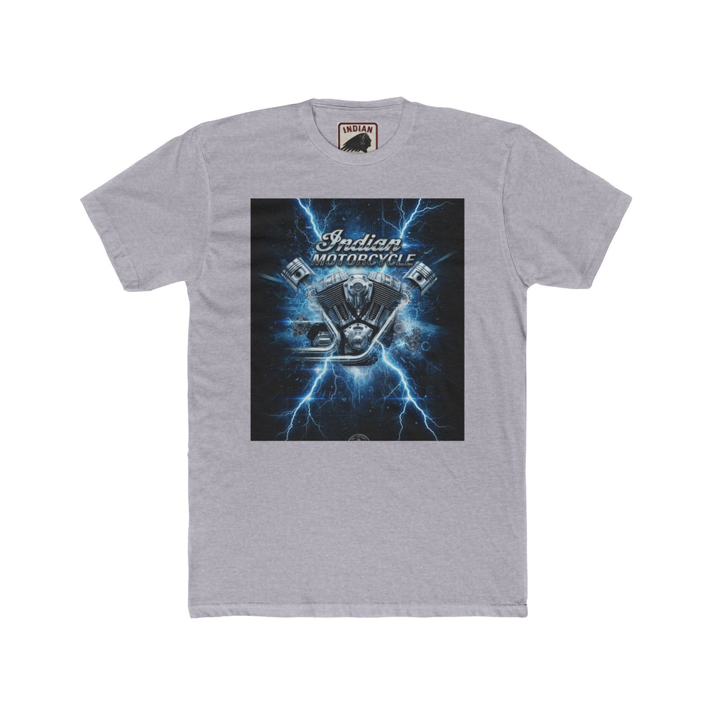 Indian Motorcycle Lightning Engine Tee — Vintage Biker Graphic T-Shirt