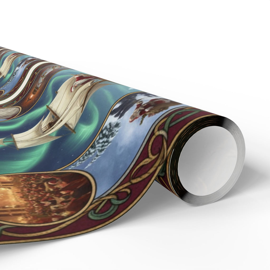 Nautical Vintage Ship Wrapping Paper – Elegant Ocean Voyage Gift Wrap