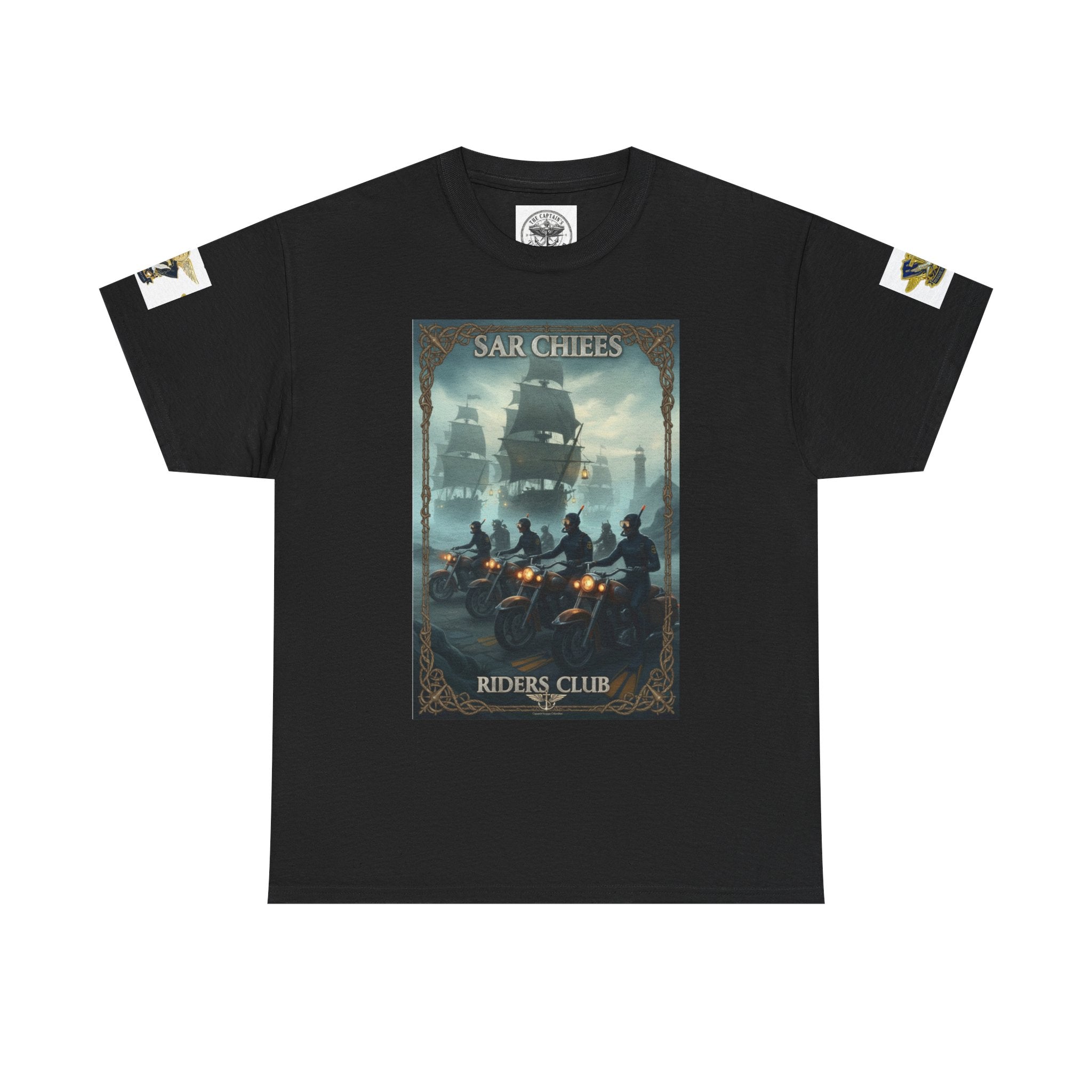 Navy Riders Club Graphic Tee — Vintage Naval Rescue Poster Shirt
