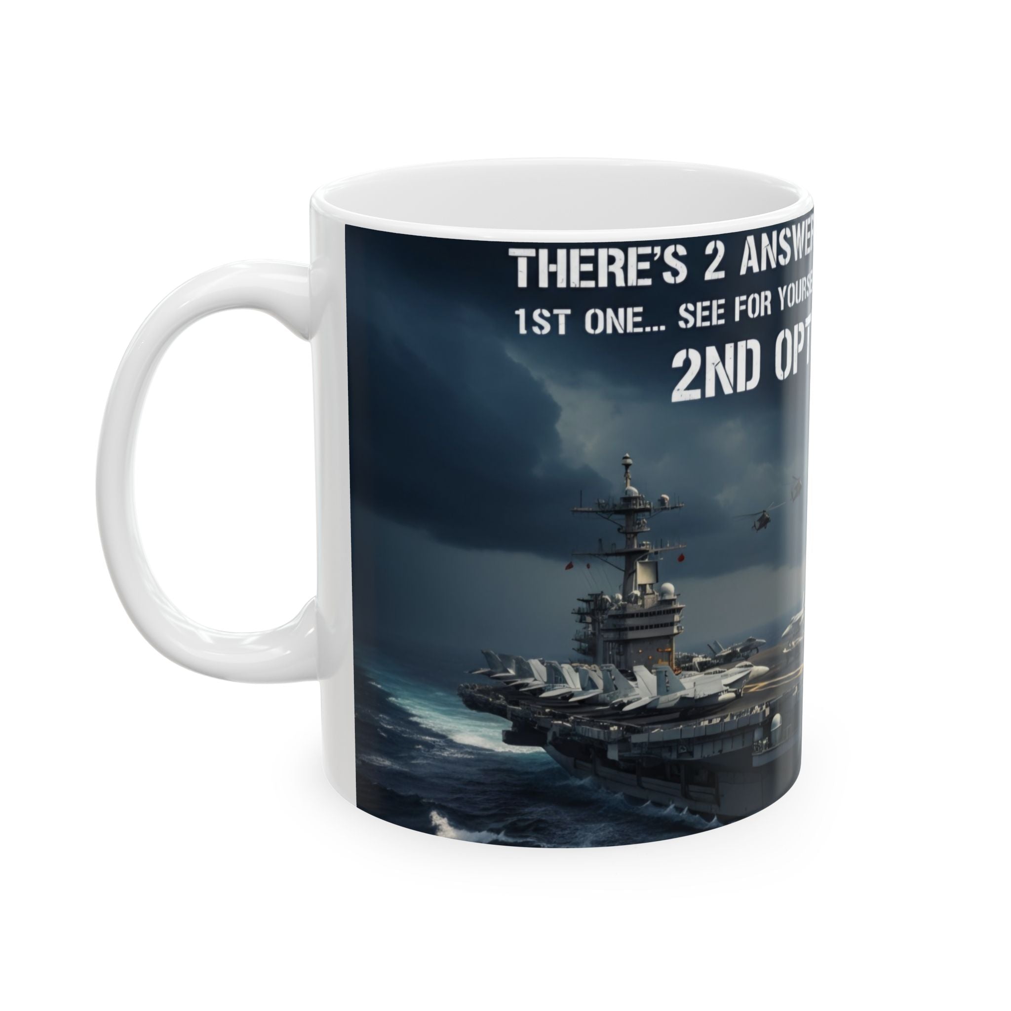 Military Aviation Ceramic Mug — '2 Answers to Your Question... FAFO' 11oz/15oz