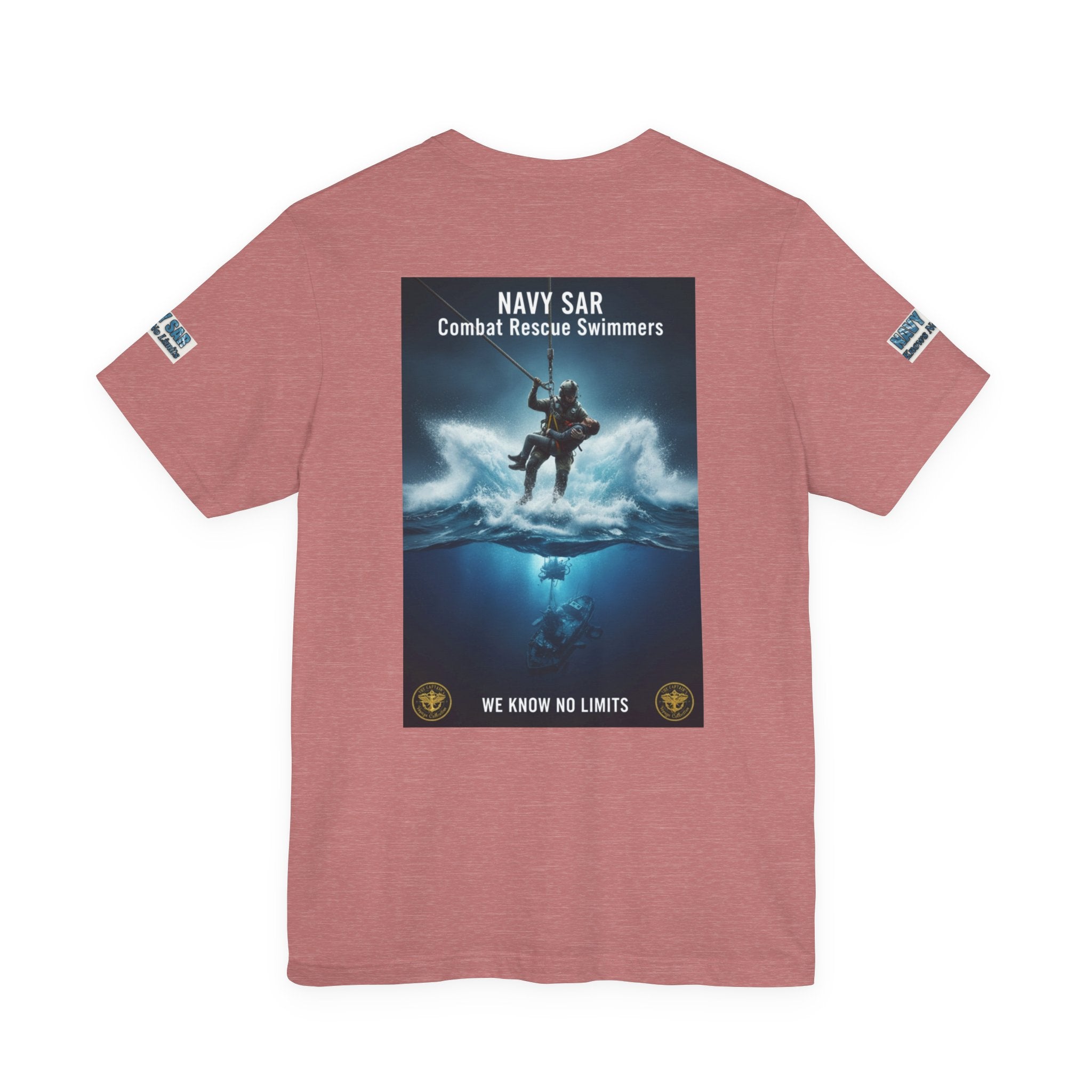 Navy SAR Combat Rescue Swimmers T-Shirt — "We Know No Limits"