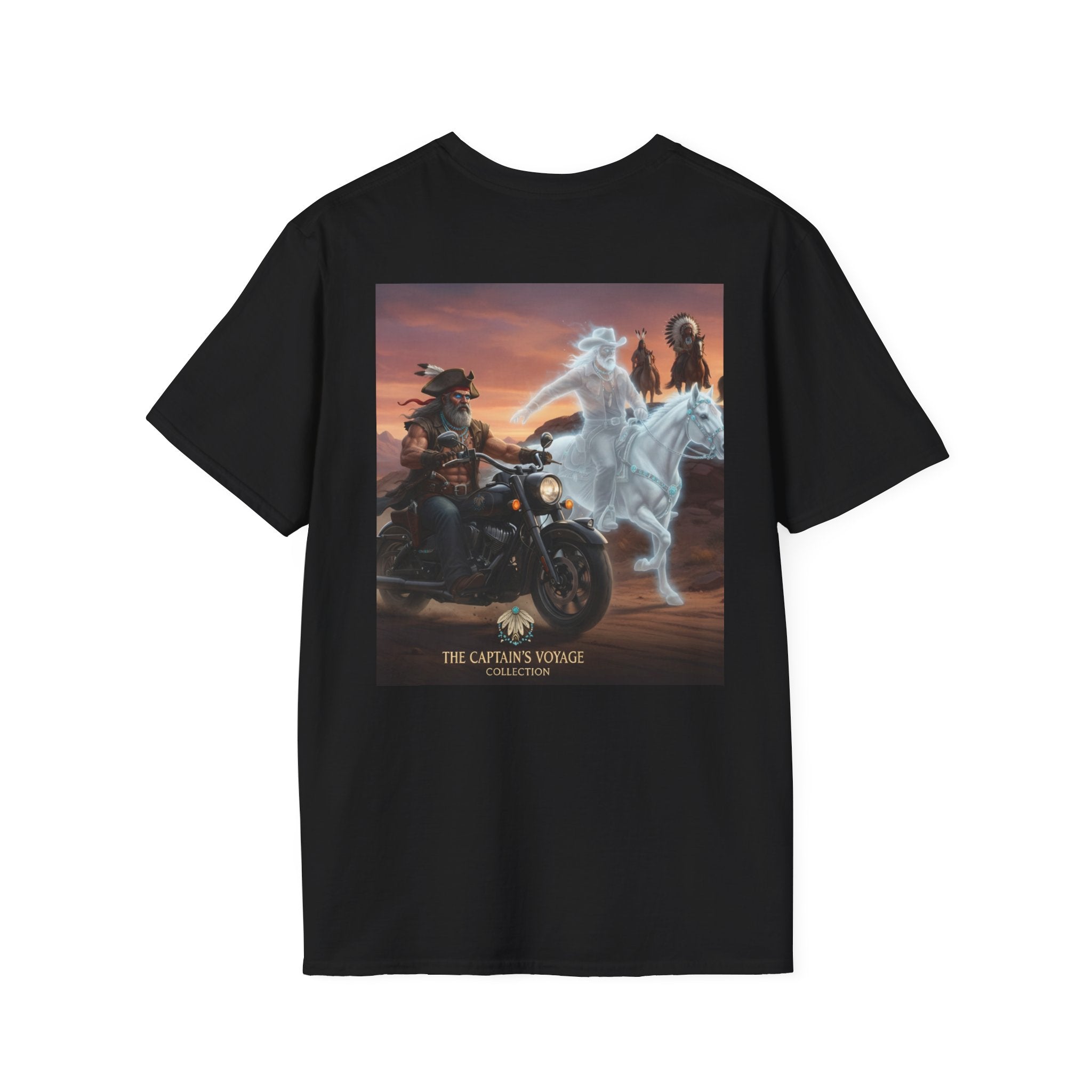 Captain's Voyage Motorcycle Pirate T-Shirt