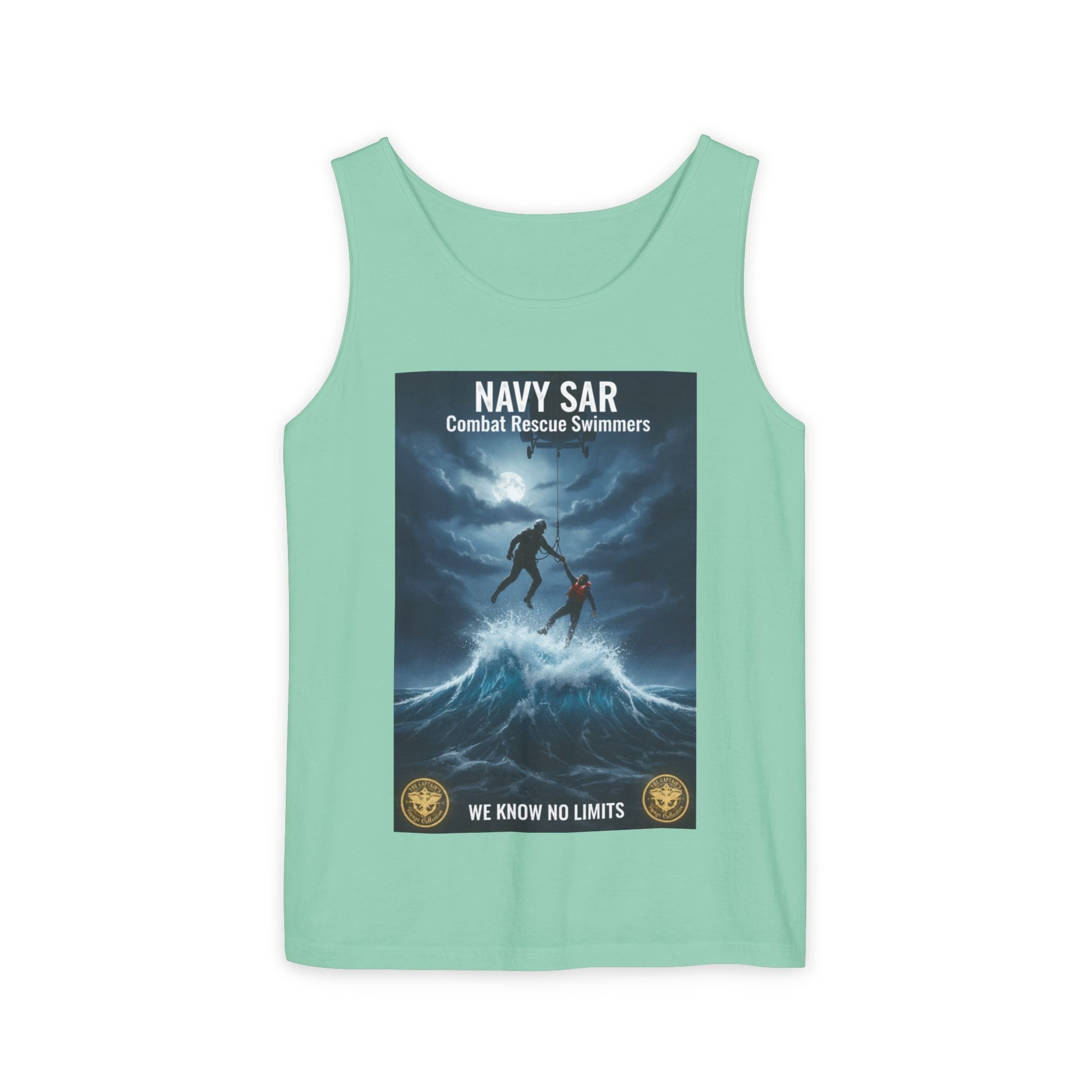 Navy SAR Tank Top — "We Know No Limits" Combat Rescue Swimmers