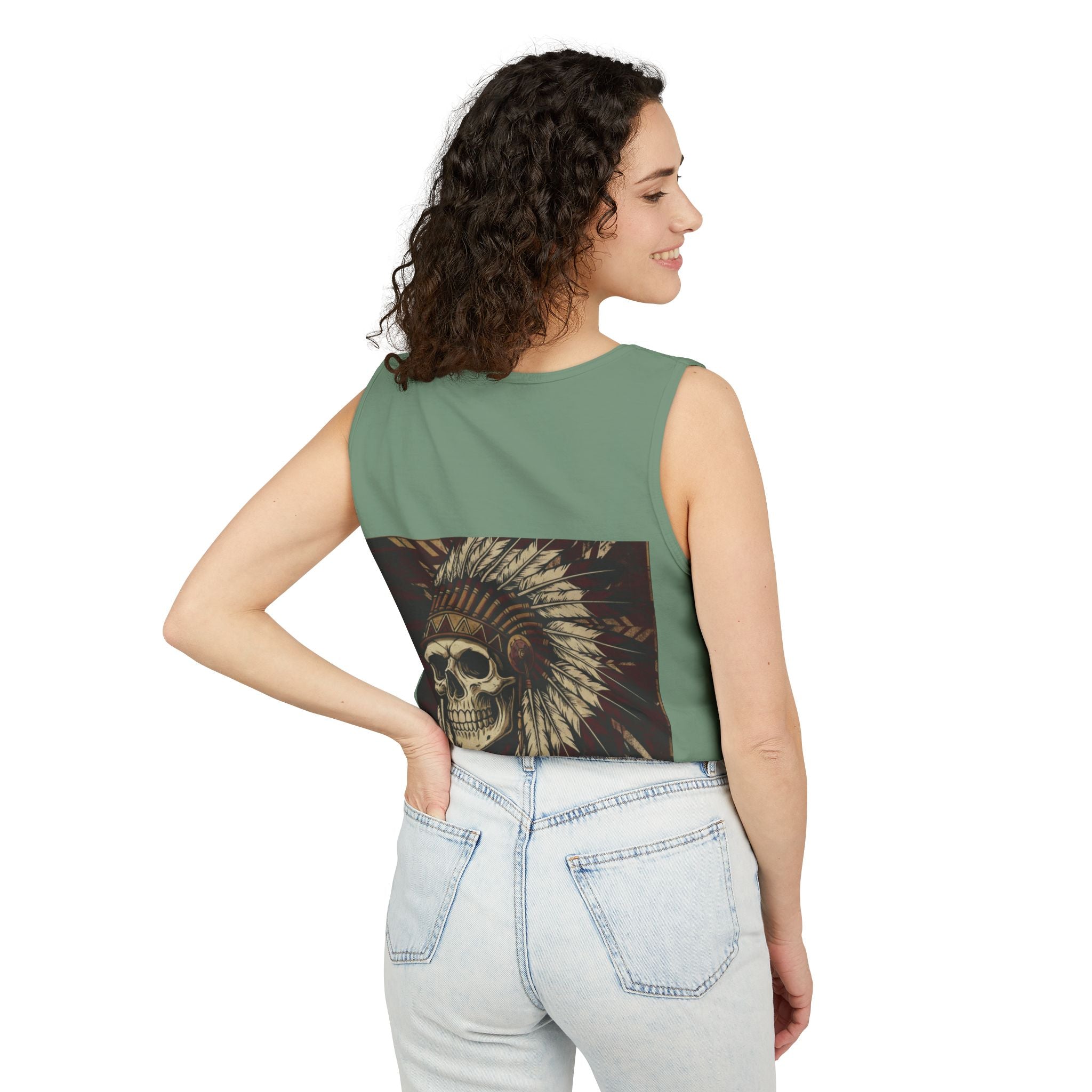 Skull Chief Tank Top — Indian Motorcycle Graphic Tank