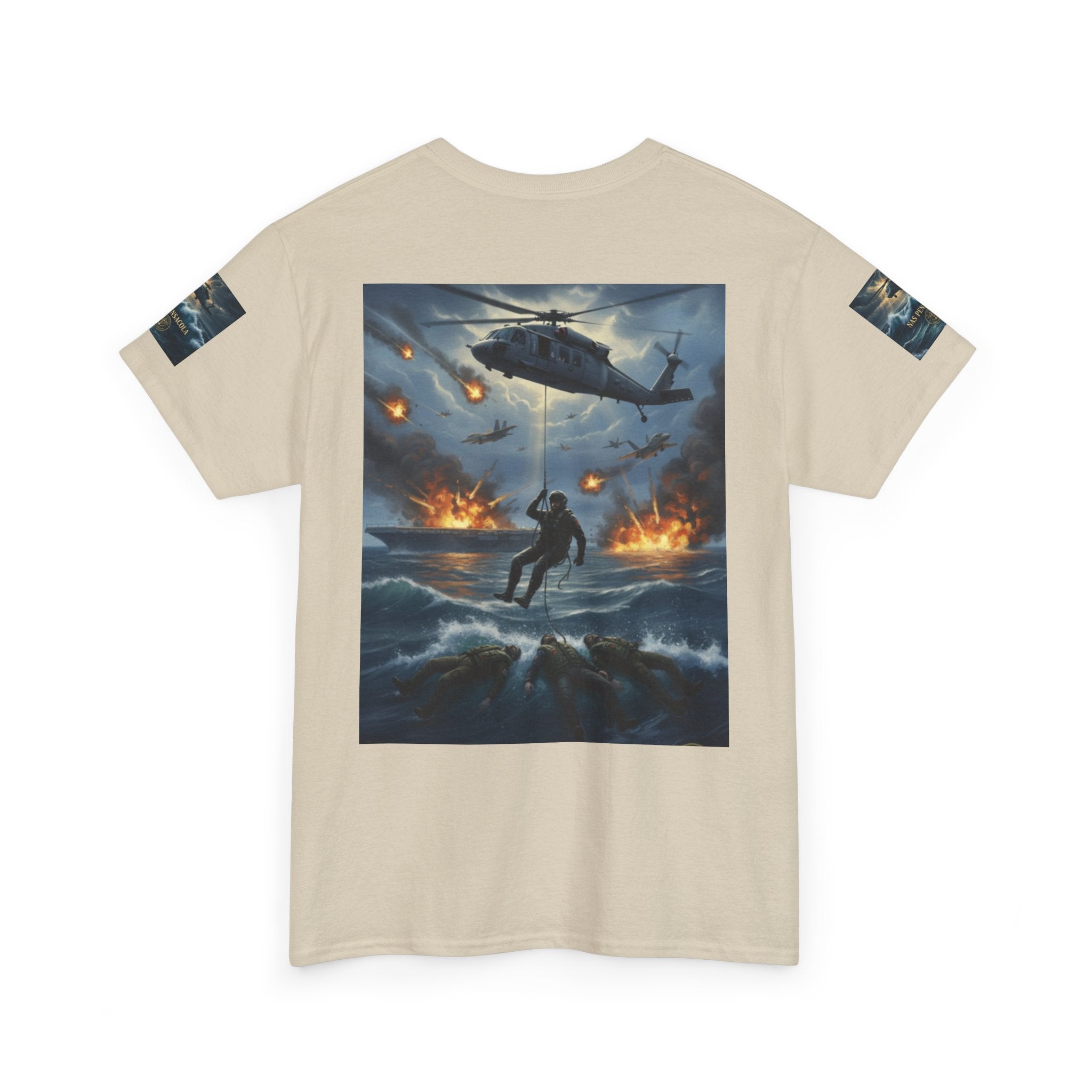 Rescue Mission Tee — Military Helicopter Search & Rescue Graphic T-Shirt