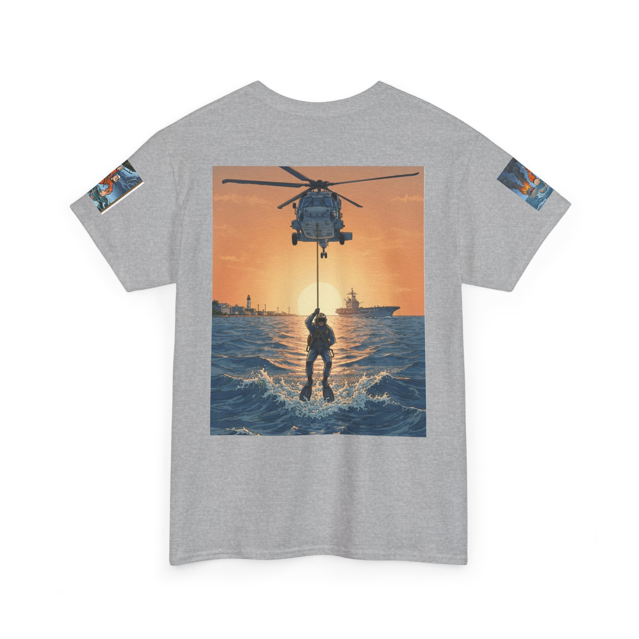 Rescue Swimmer Tee — NAS Pensacola Search & Rescue Helmet Tag T-Shirt