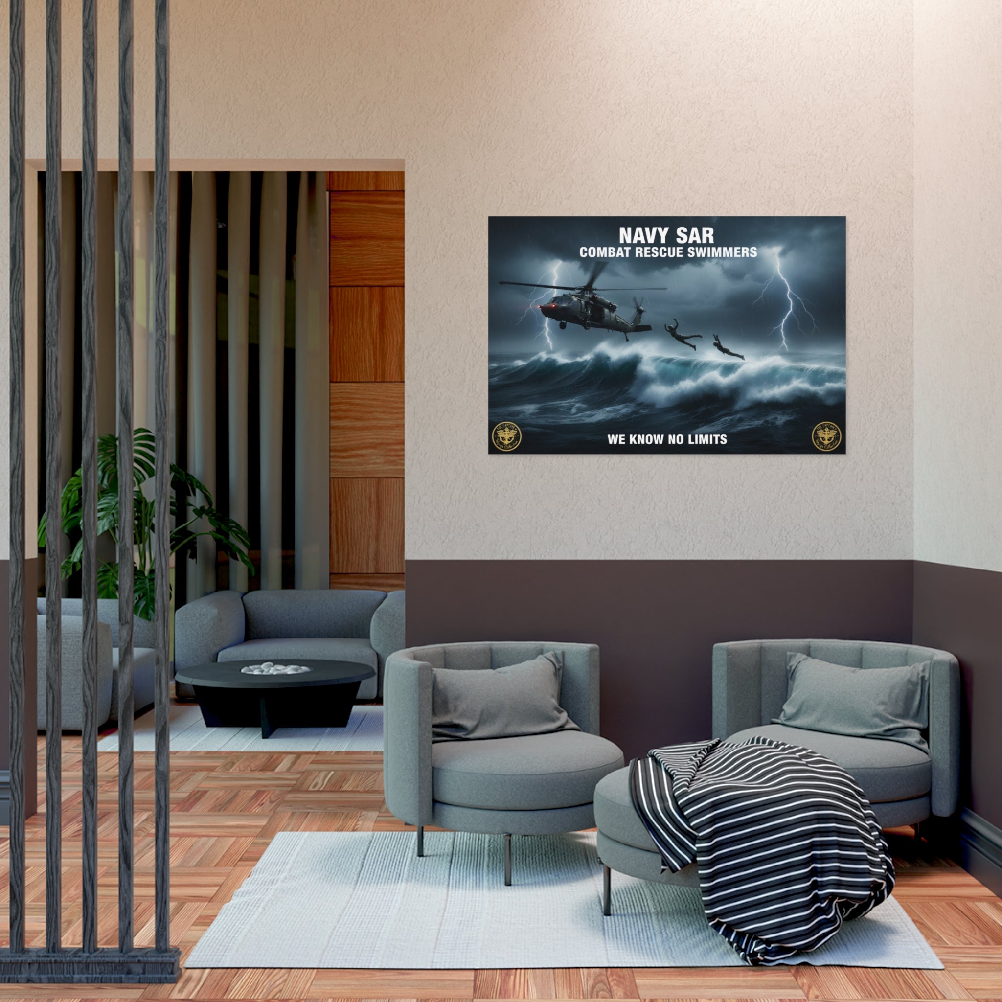 Navy SAR Combat Rescue Swimmers Poster – 'We Know No Limits'