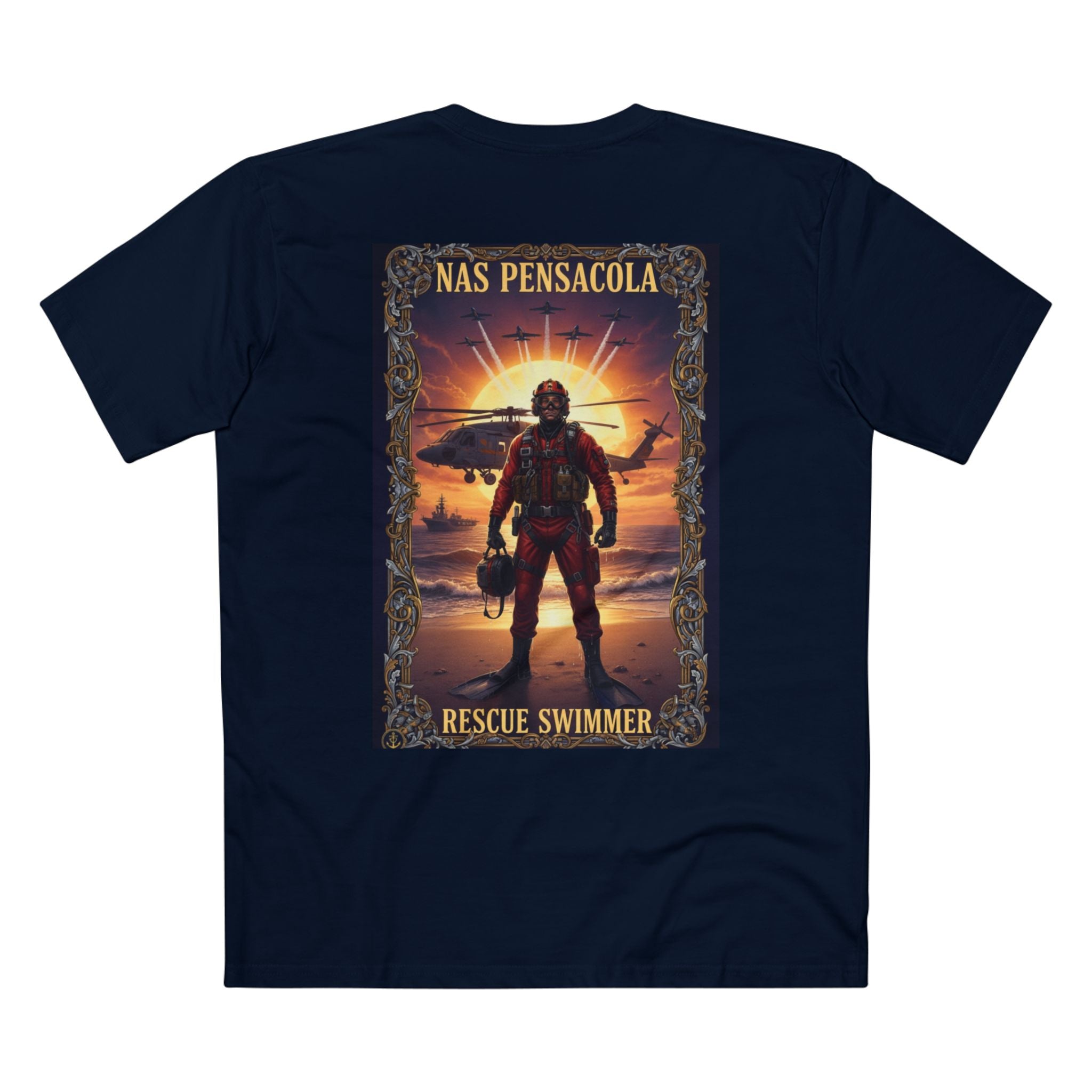 Navy Chiefs Club T‑Shirt – NAS Pensacola Rescue Swimmer Tribute Tee