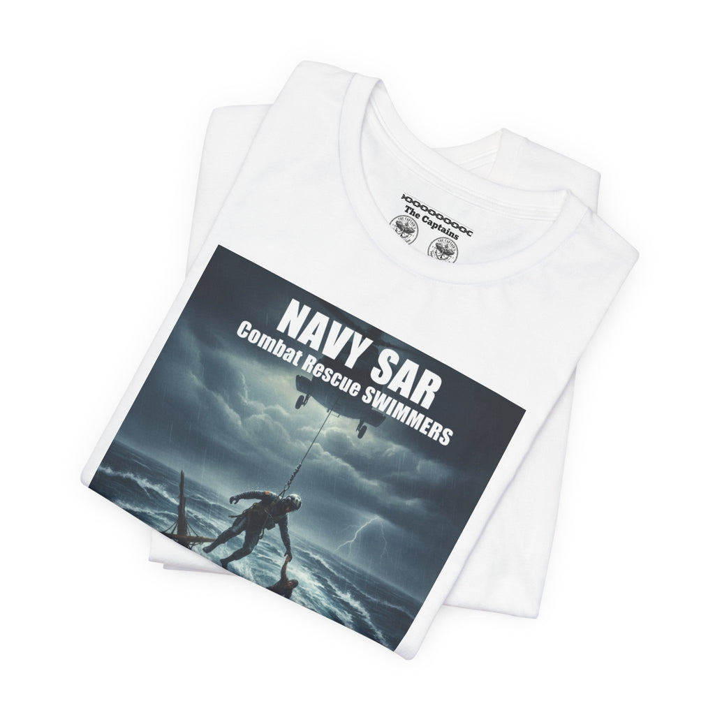 Navy SAR Combat Rescue Swimmers T-Shirt — "We Know No Limits"