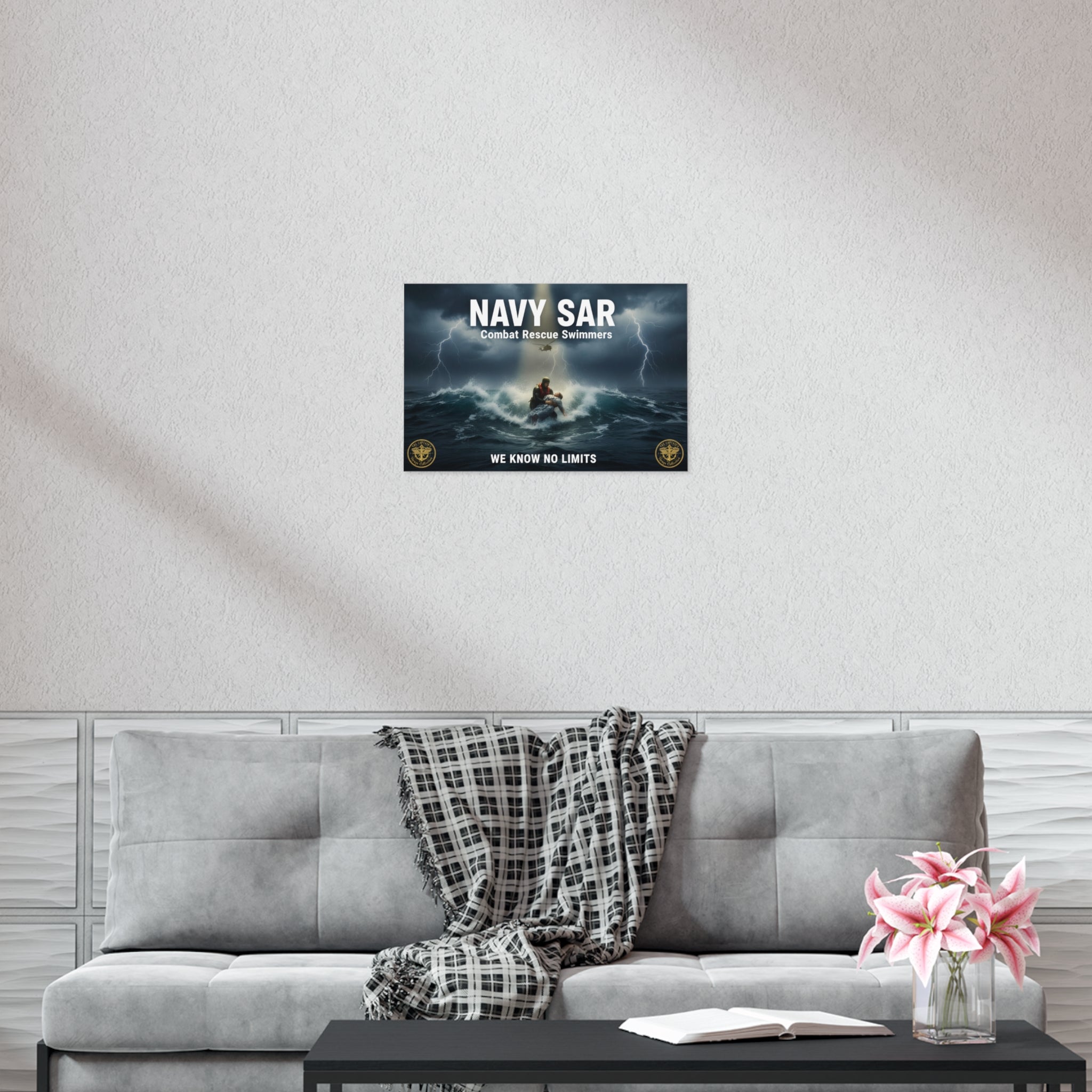 Navy SAR Combat Rescue Swimmers Poster — "We Know No Limits"