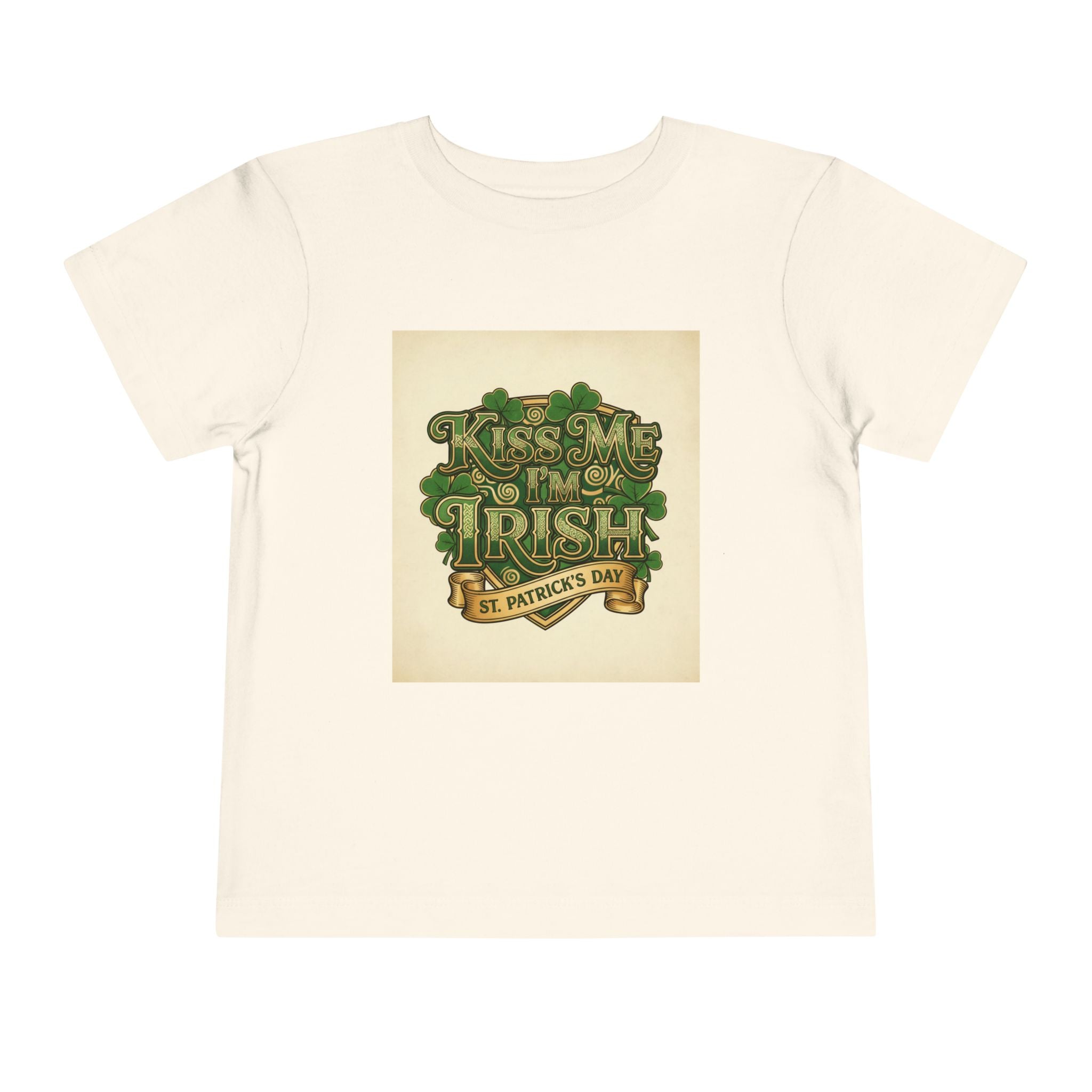 Toddler Tee — "Kiss Me I'm Irish" St. Patrick's Day Shirt
