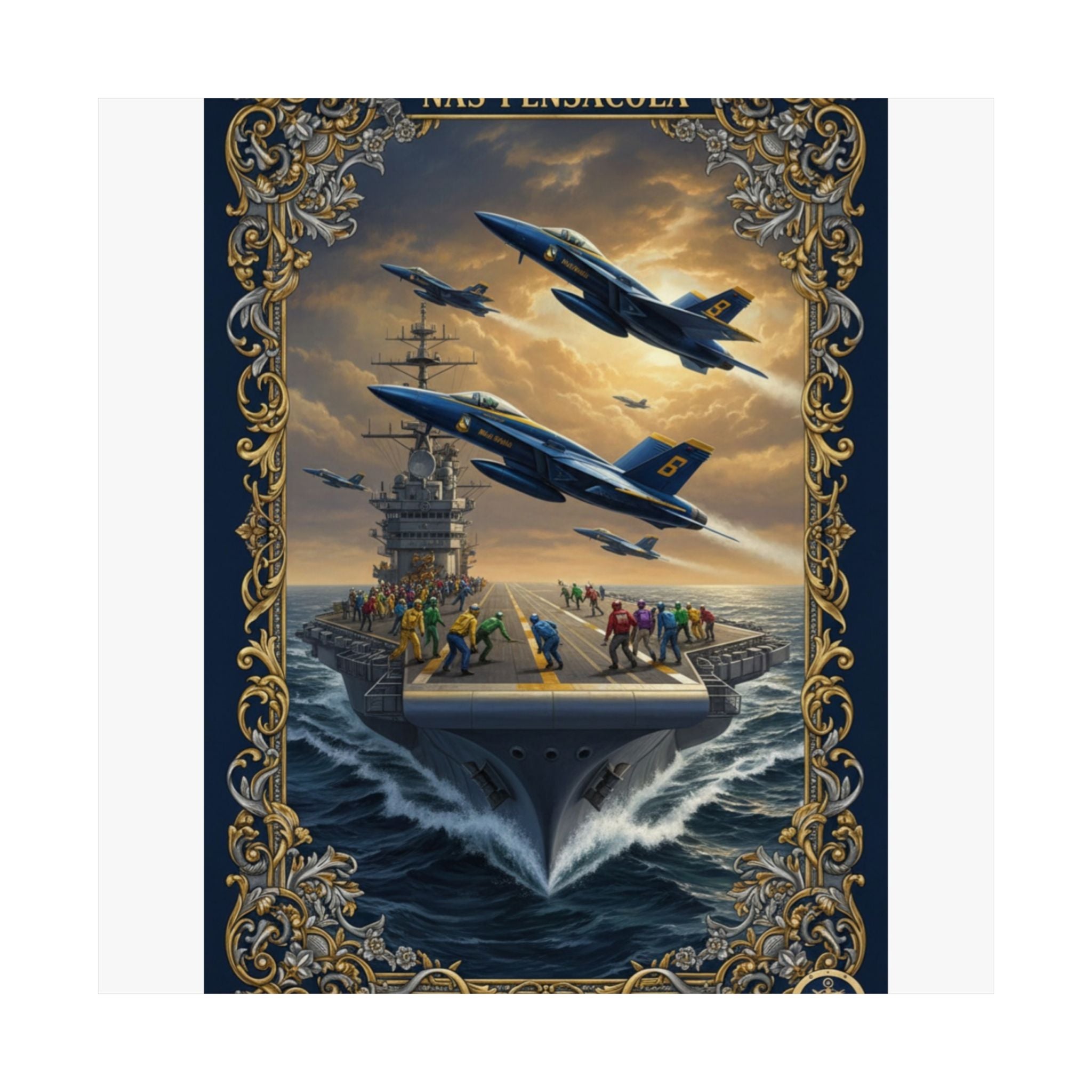 Matte Poster — NAS Pensacola Blue Angels Aviation Art