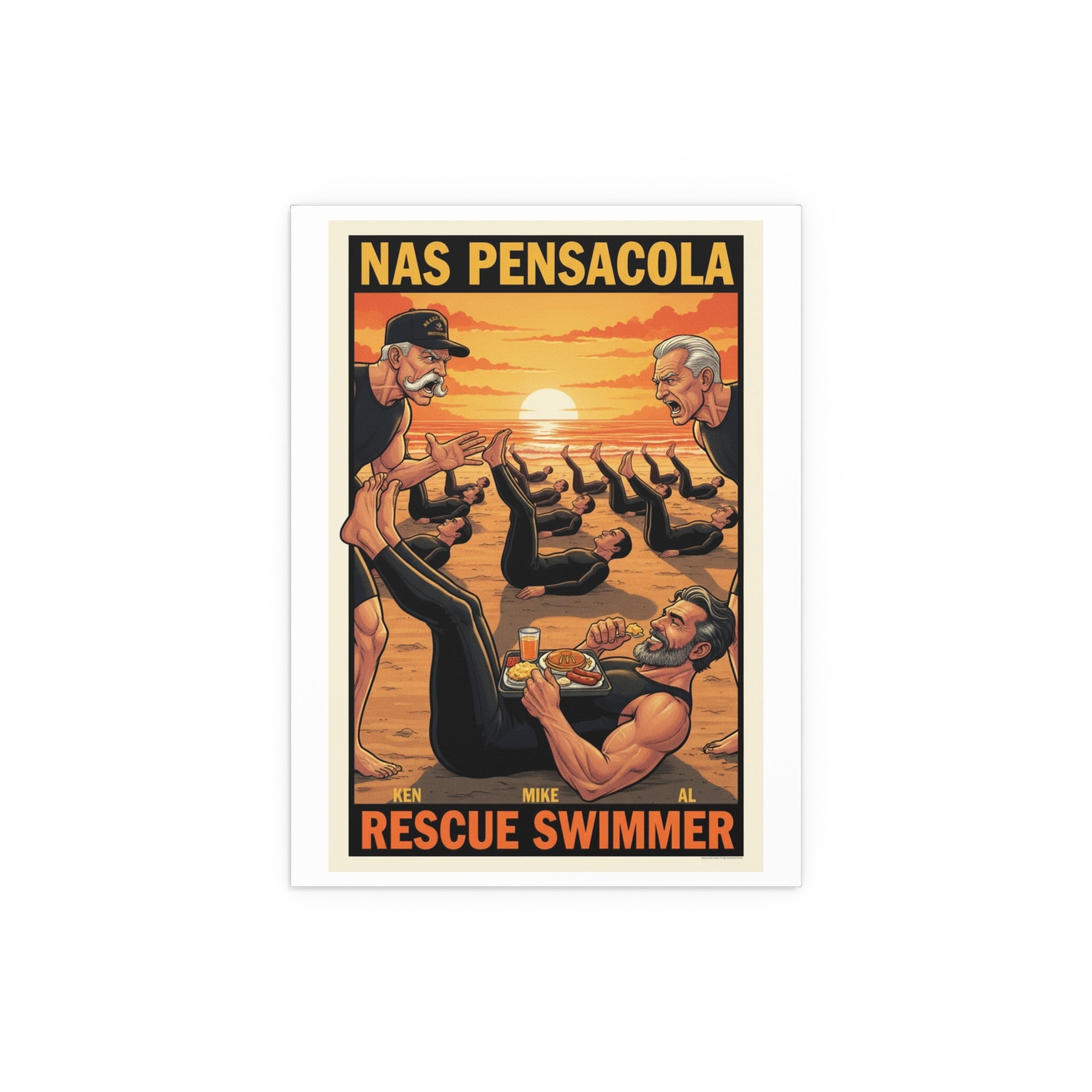 Helicopter Rescue Silk Poster — Search & Rescue Wall Art (Indoor/Outdoor)