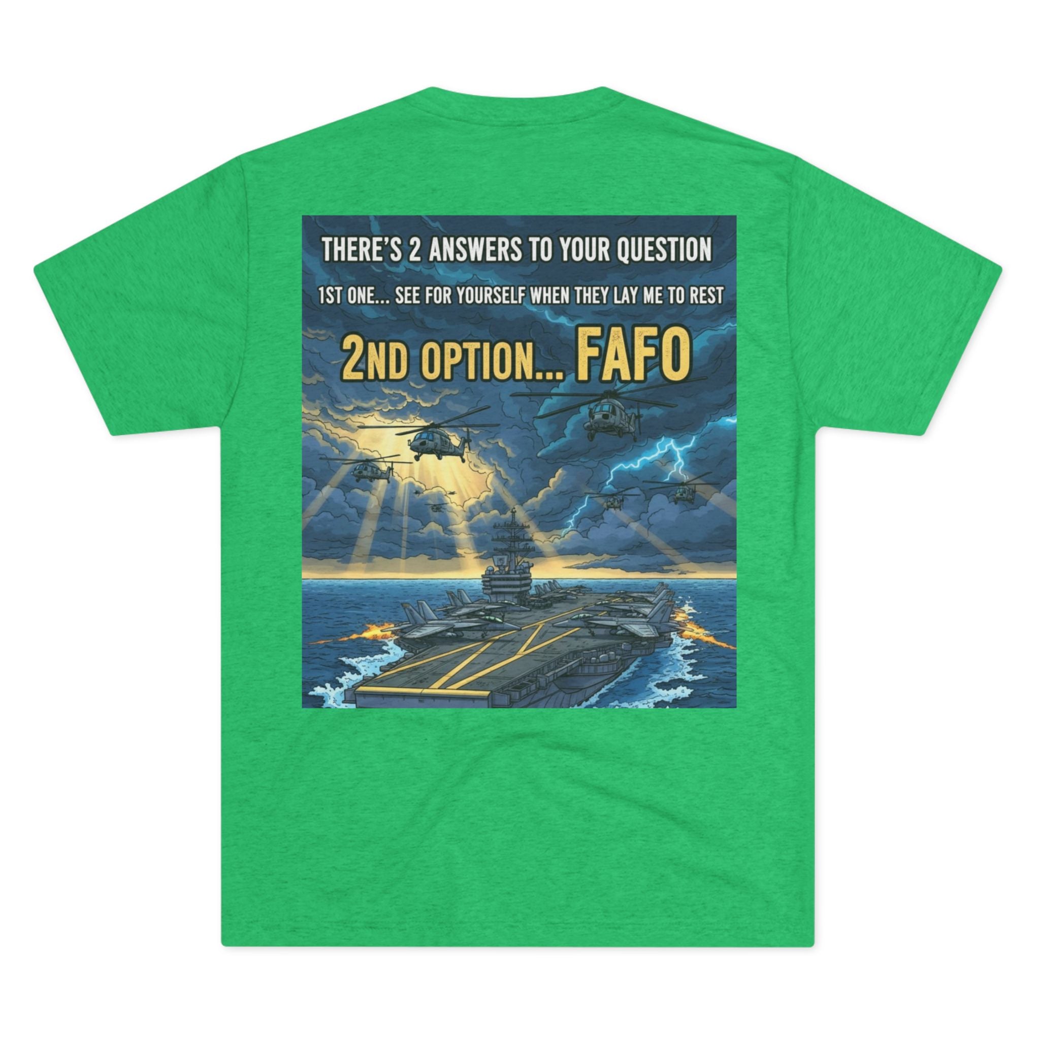 Navy Chiefs Ride to the Wall T-Shirt — "2nd Option... FAFO" Veteran Tribute Tee