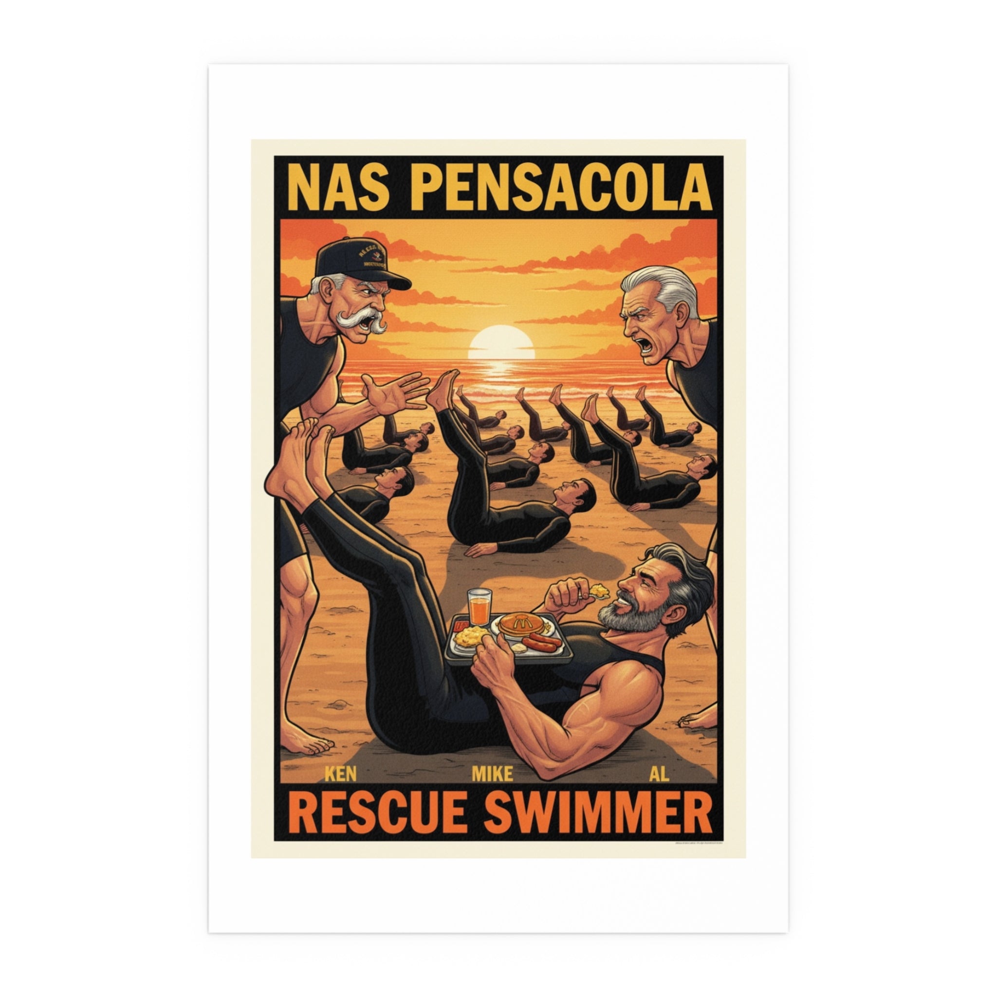Helicopter Rescue Silk Poster — Search & Rescue Wall Art (Indoor/Outdoor)