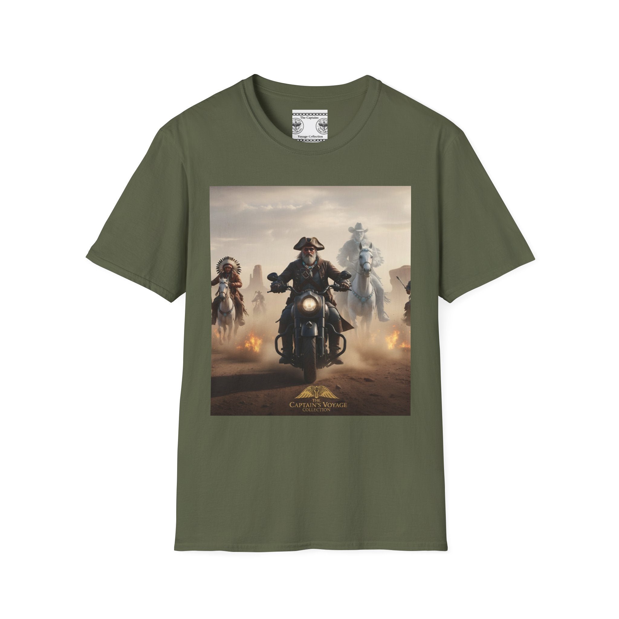 Captain's Voyage Motorcycle Pirate T-Shirt