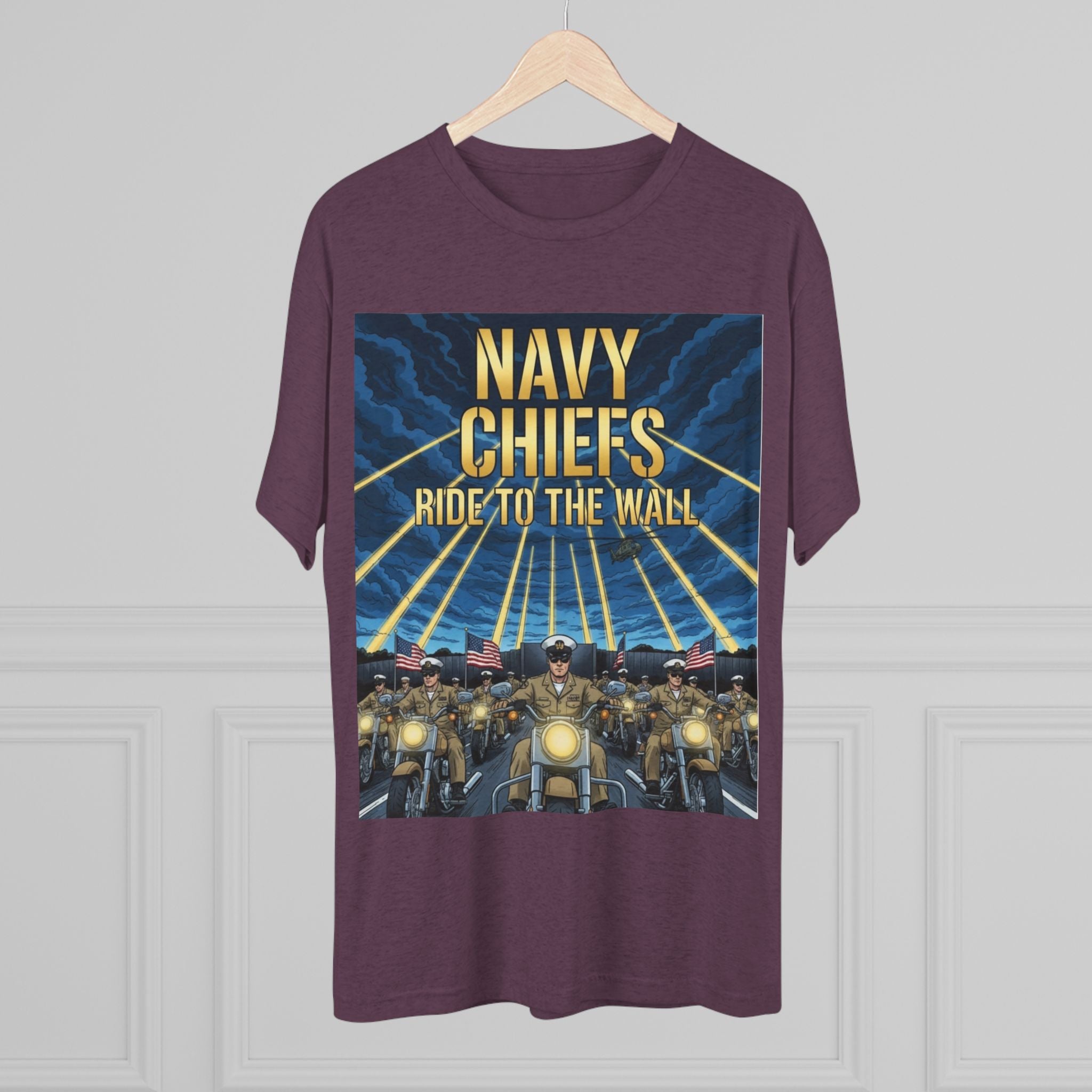 Navy Chiefs Ride to the Wall T-Shirt — "2nd Option... FAFO" Veteran Tribute Tee