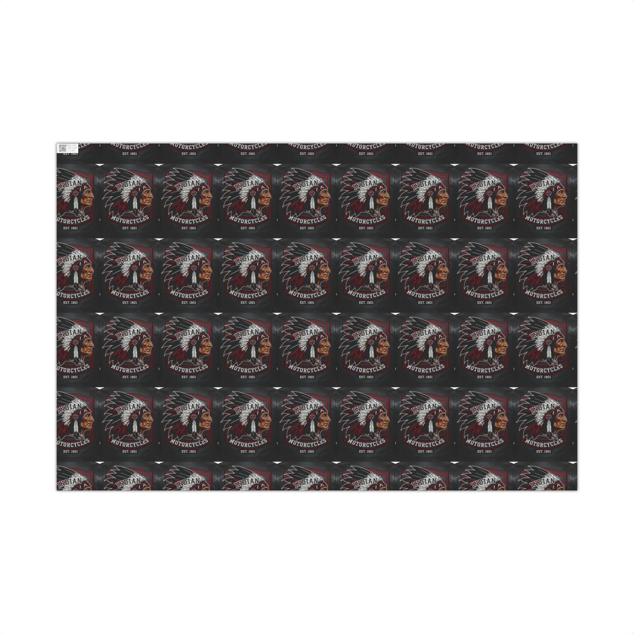Motorcycles Indian Chief Gift Wrap Paper – Vintage Biker Wrapping Sheets